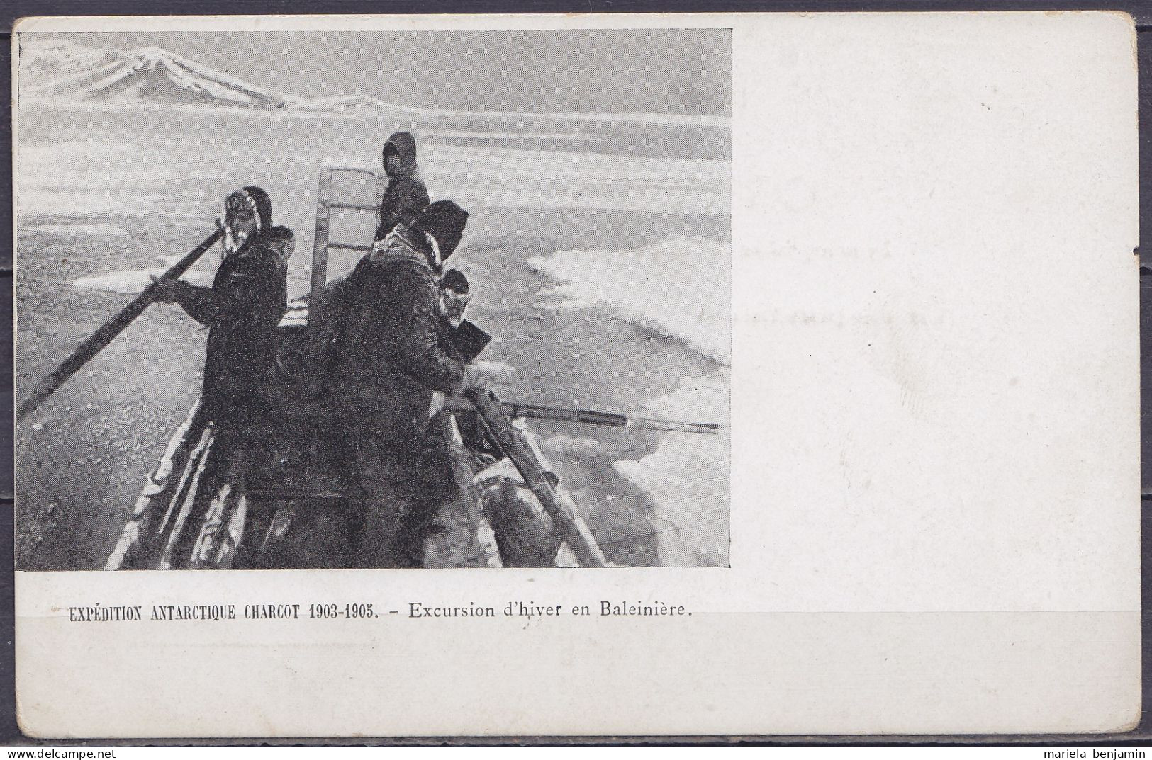 Carte Postale CP Expédition Antarctique Charcot 1903-1905 / Excursion D'hiver En Baleinière - Non Circulée // Tad605 - Lettres & Documents