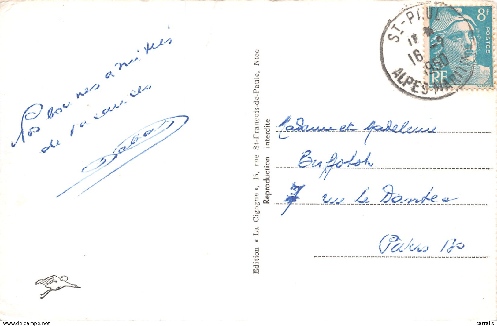 06-SAINT PAUL-N°3869-B/0061 - Airmail