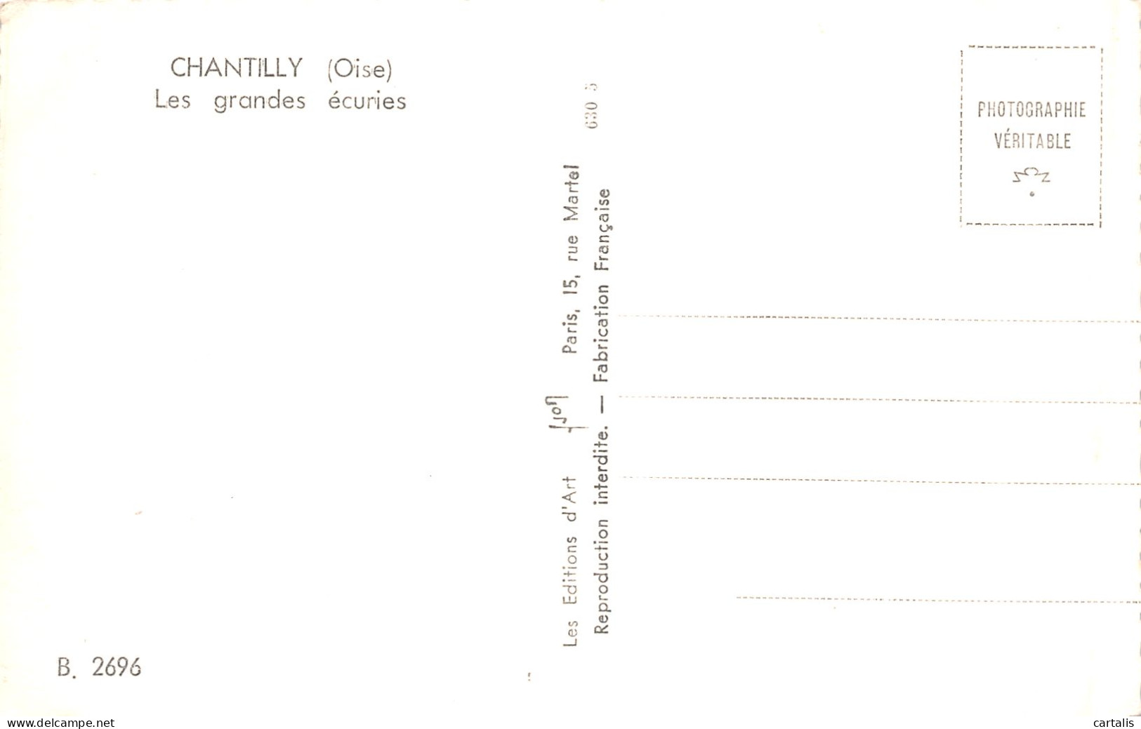 60-CHANTILLY-N°3869-D/0213 - Chantilly