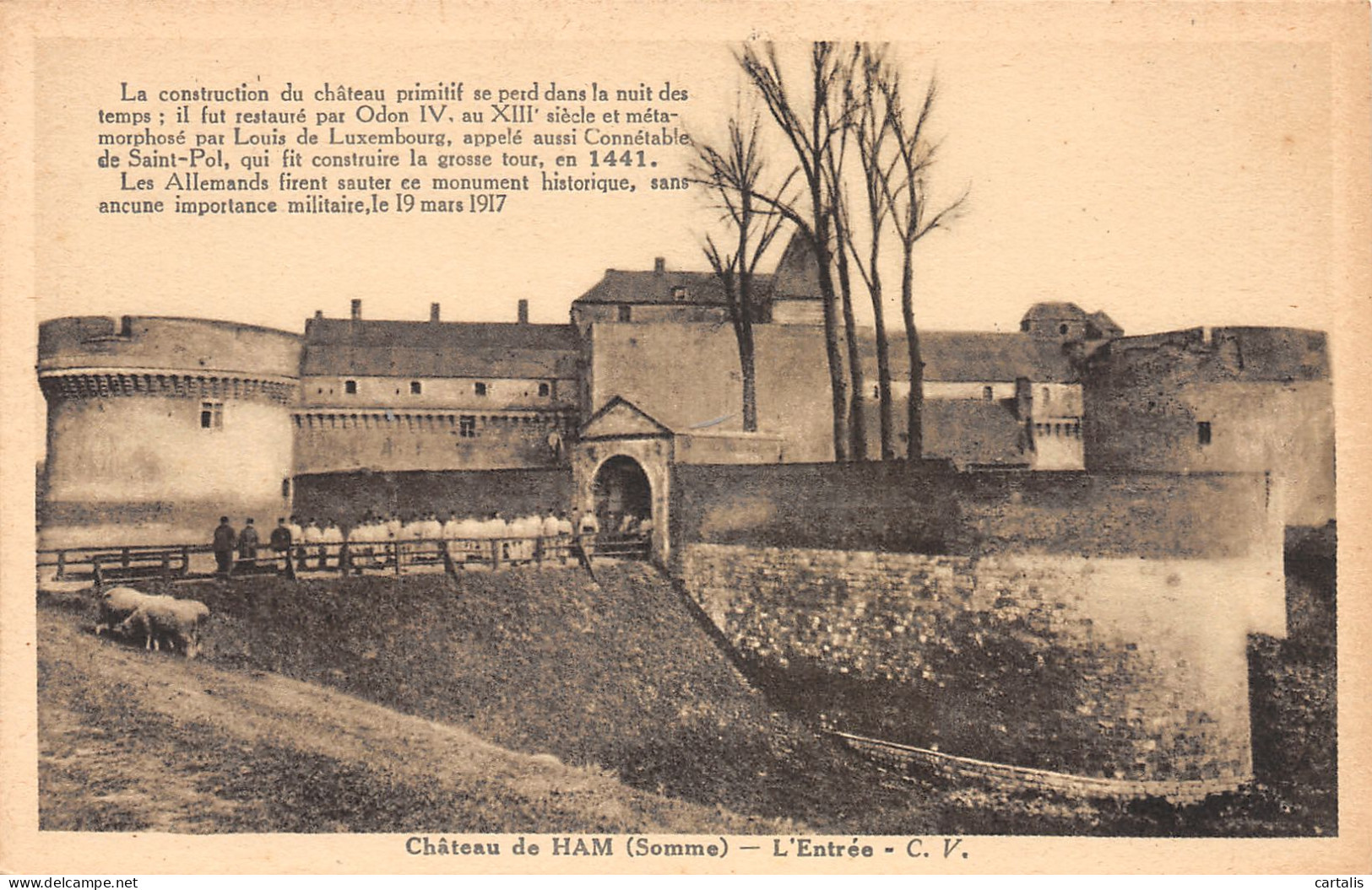 80-HAM LE CHÂTEAU-N°3870-C/0085 - Ham