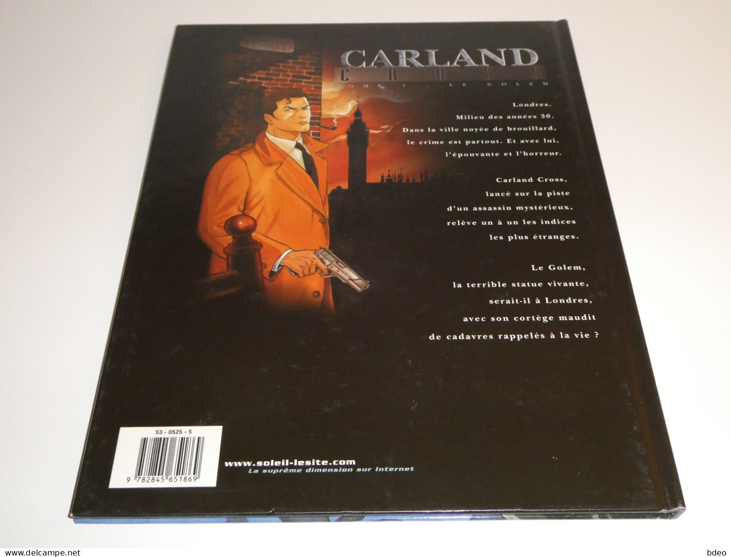 CARLAND CROSS TOME 1 / TBE / LE GOLEM - Editions Originales (langue Française)