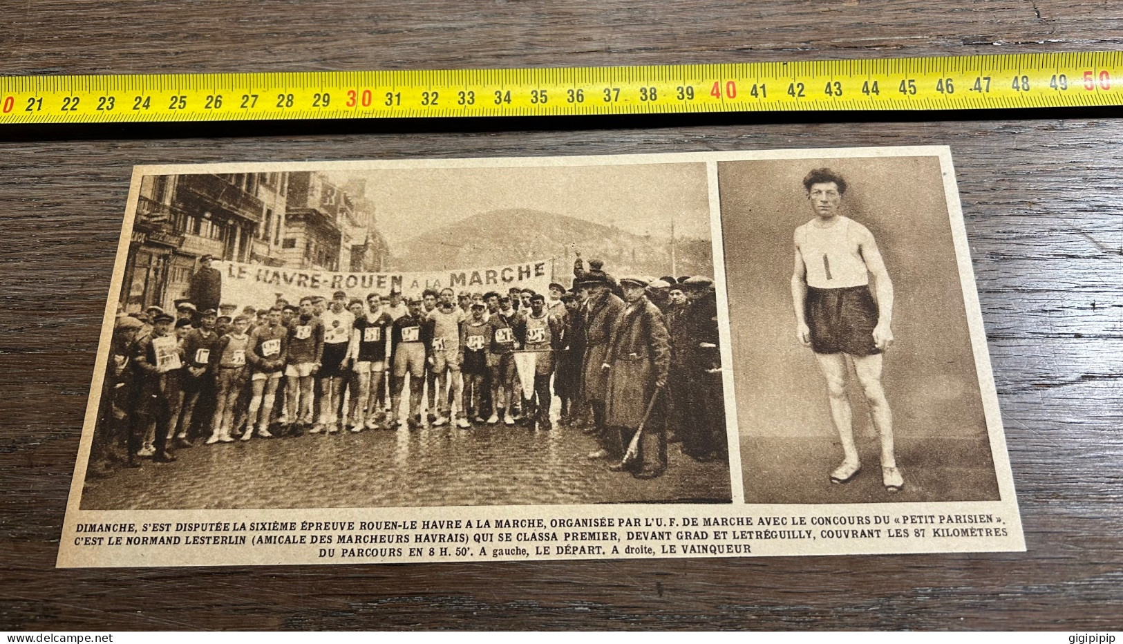 1931 MDS ROUEN-LE HAVRE A LA MARCHE LESTERLIN DEVANT GRAD ET LETRÉGUILLY, - Verzamelingen