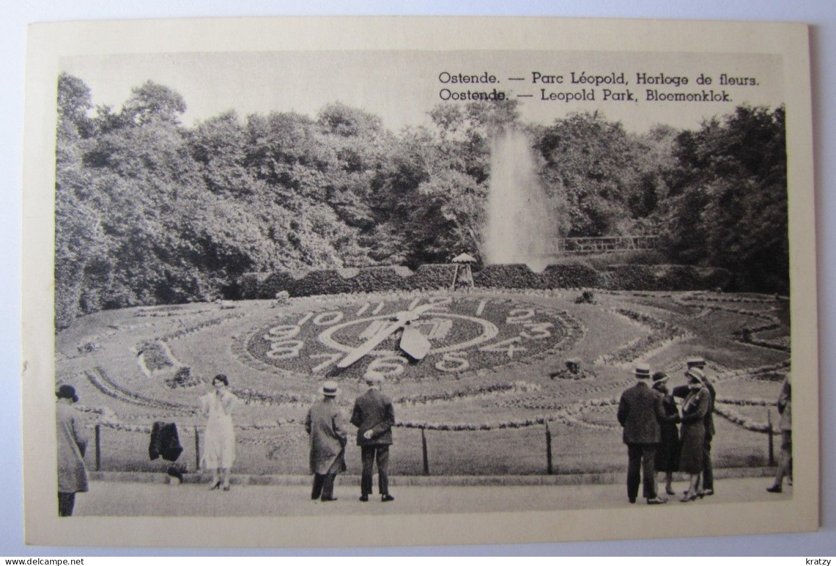 BELGIQUE - FLANDRE OCCIDENTALE - OSTENDE - Parc Léopold - Horloge De Fleurs - 1939 - Oostende