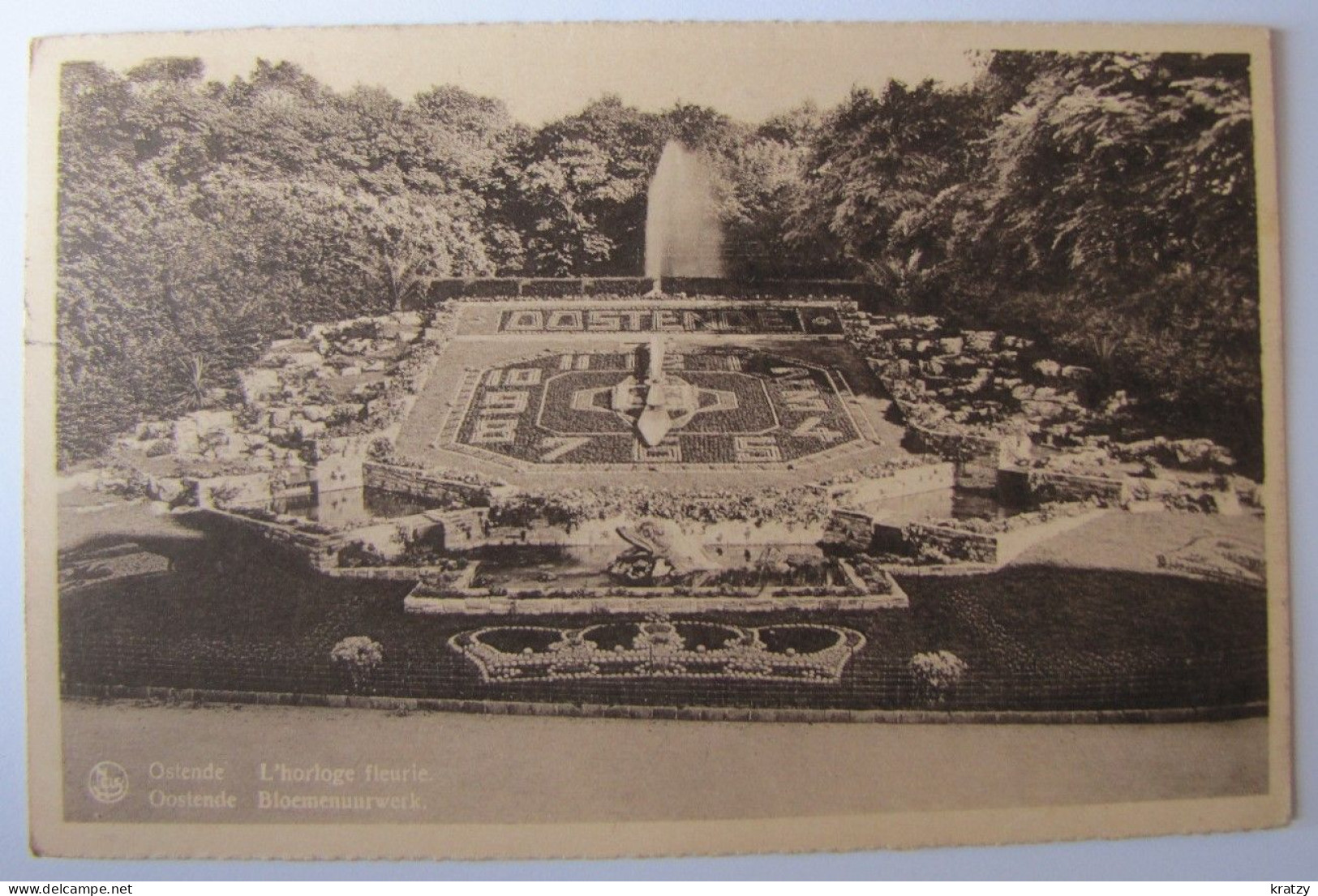 BELGIQUE - FLANDRE OCCIDENTALE - OSTENDE - Parc Léopold - Horloge De Fleurs - 1948 - Oostende