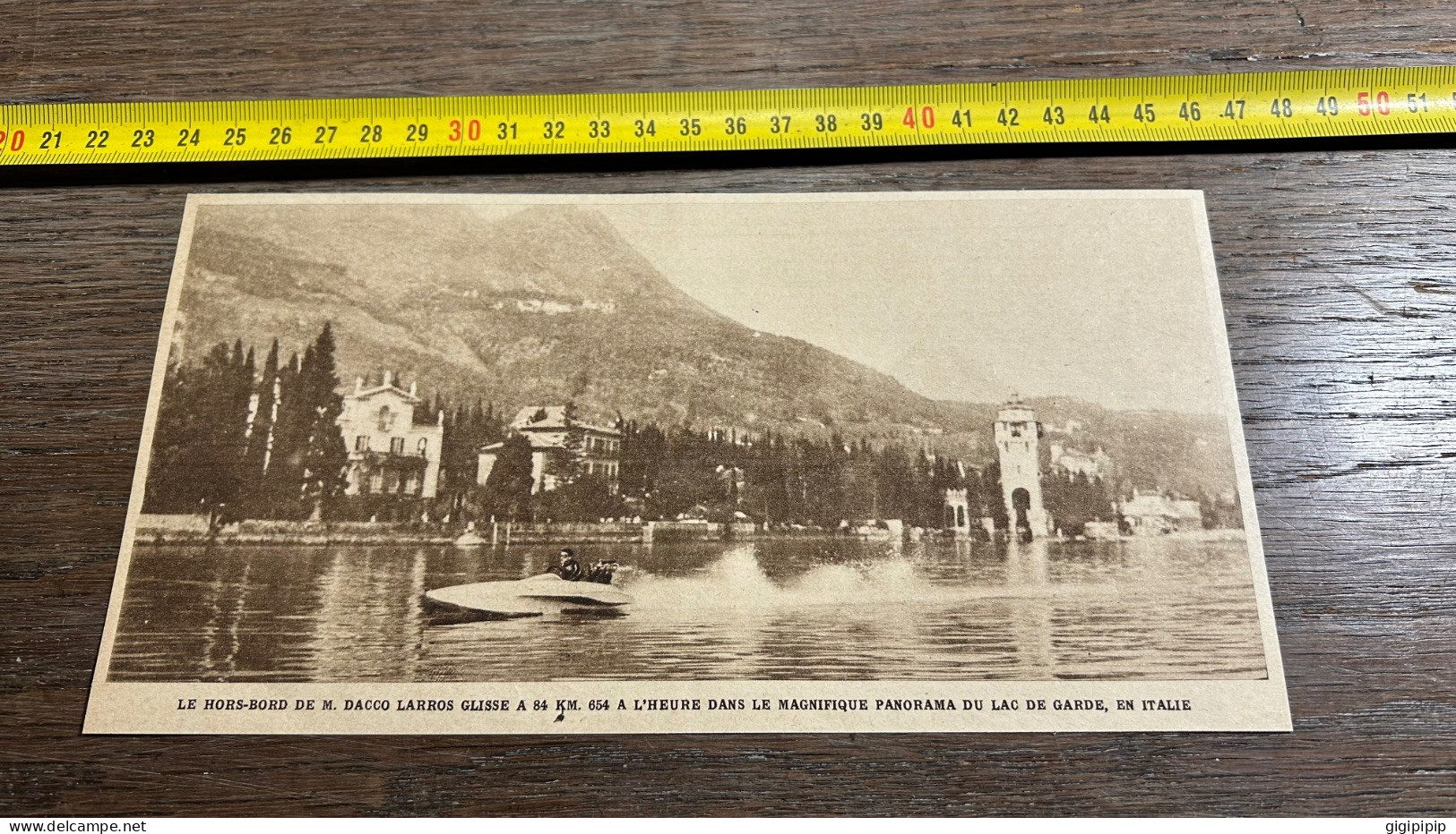 1931 MDS HORS-BORD DE M. DACCO LARROS LAC DE GARDE - Verzamelingen