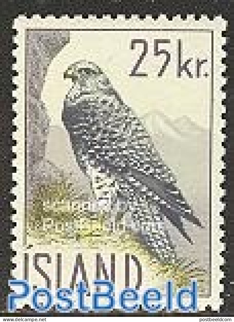 Iceland 1960 Wildlife, Falcon 1v, Mint NH, Nature - Birds - Birds Of Prey - Unused Stamps