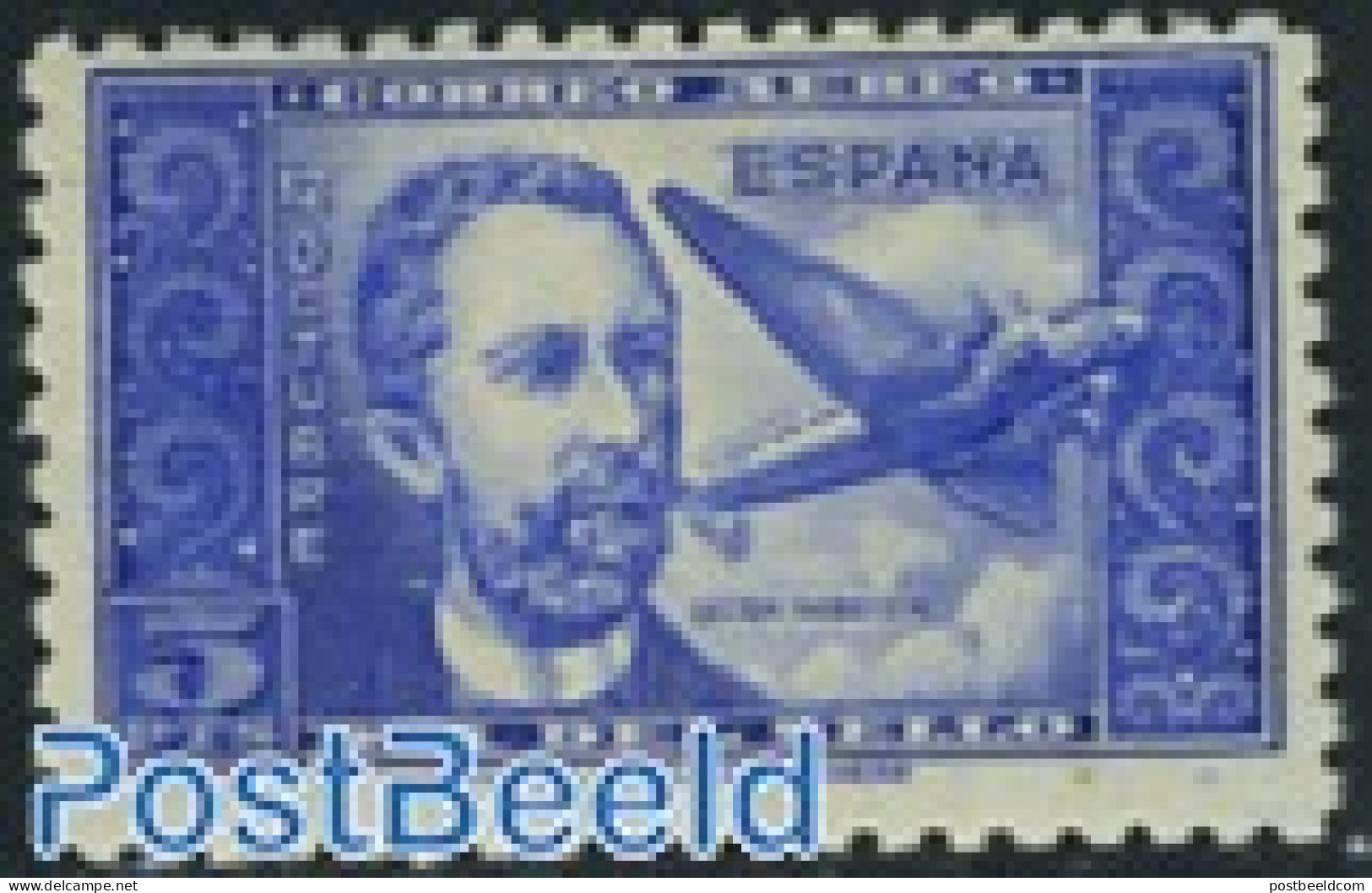 Spain 1944 Stamp Day 1v, Mint NH, Transport - Stamp Day - Aircraft & Aviation - Art - Authors - Unused Stamps