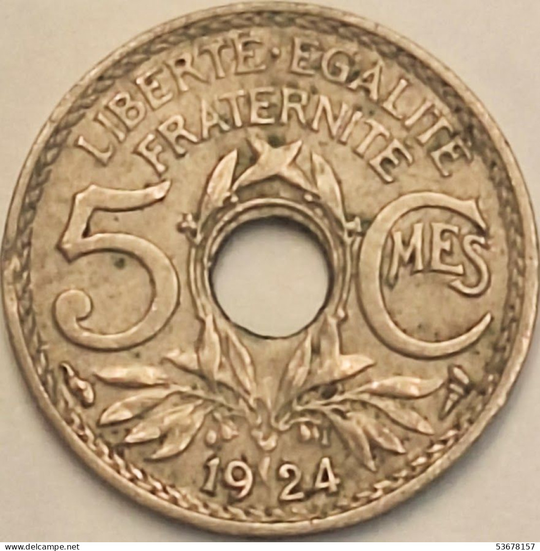 France - 5 Centimes 1924, KM# 875 (#3971) - 5 Centimes