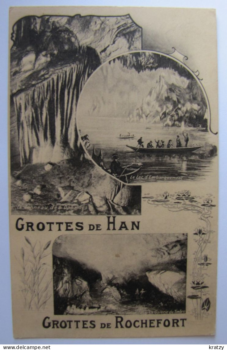 BELGIQUE - NAMUR - ROCHEFORT - HAN-sur-LESSE - Les Grottes - Vues - 1923 - Rochefort