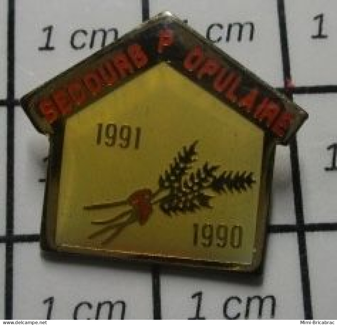 2120  Pin's Pins / Beau Et Rare / ASSOCIATIONS / SECOURS POPULAIRE 1990 1991 - Asociaciones