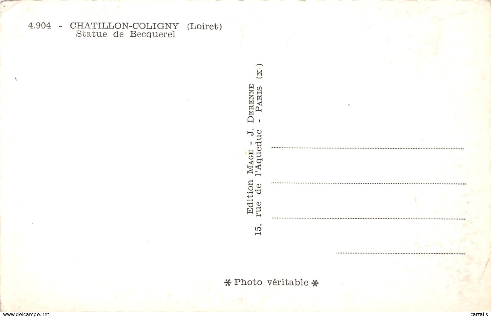 45-CHATILLON COLIGNY-N°3873-B/0265 - Chatillon Coligny