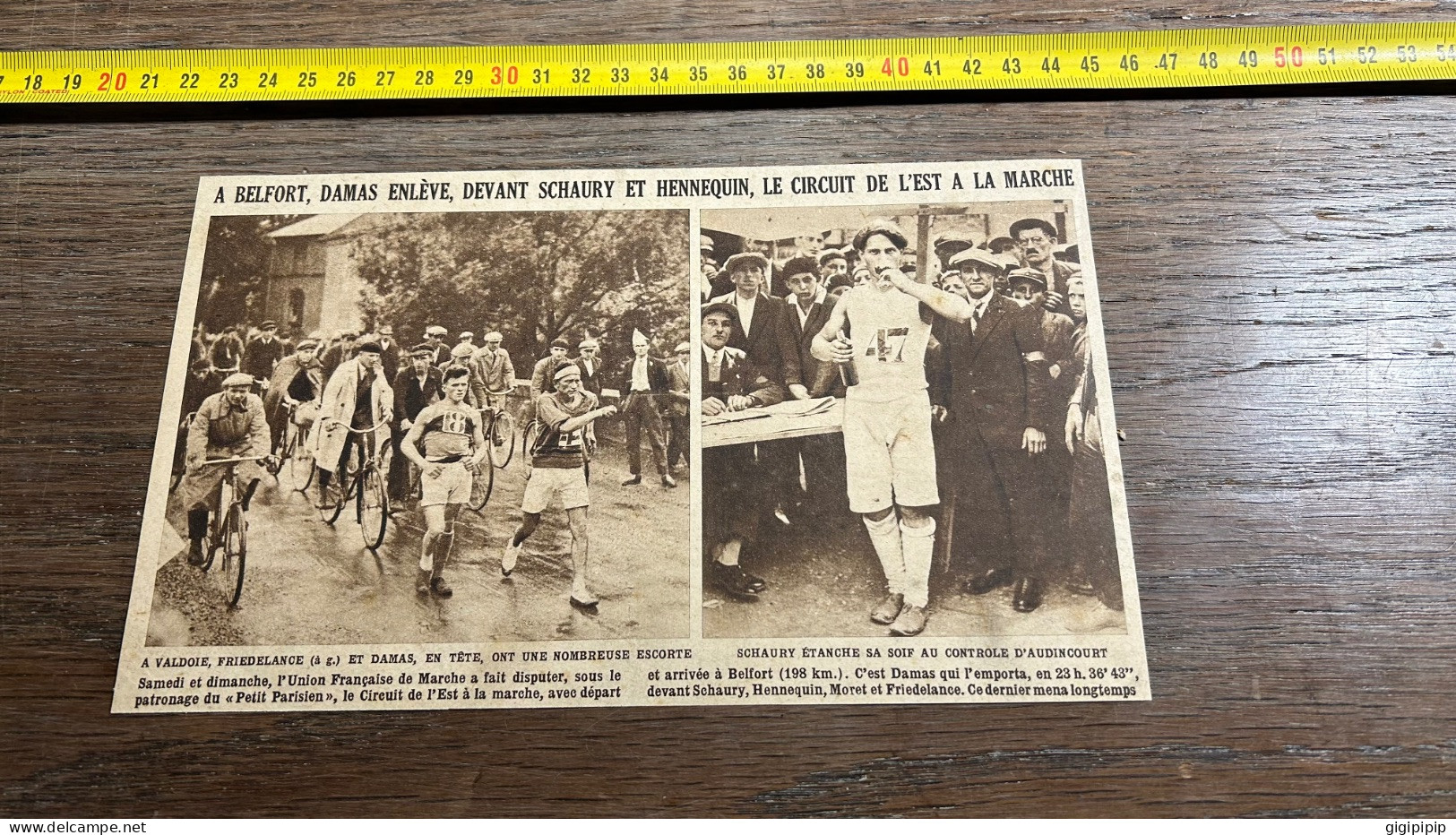 1931 MDS A BELFORT DAMAS SCHAURY HENNEQUIN à FRIEDELANCE CONTROLE D'AUDINCOURT Marche - Sammlungen