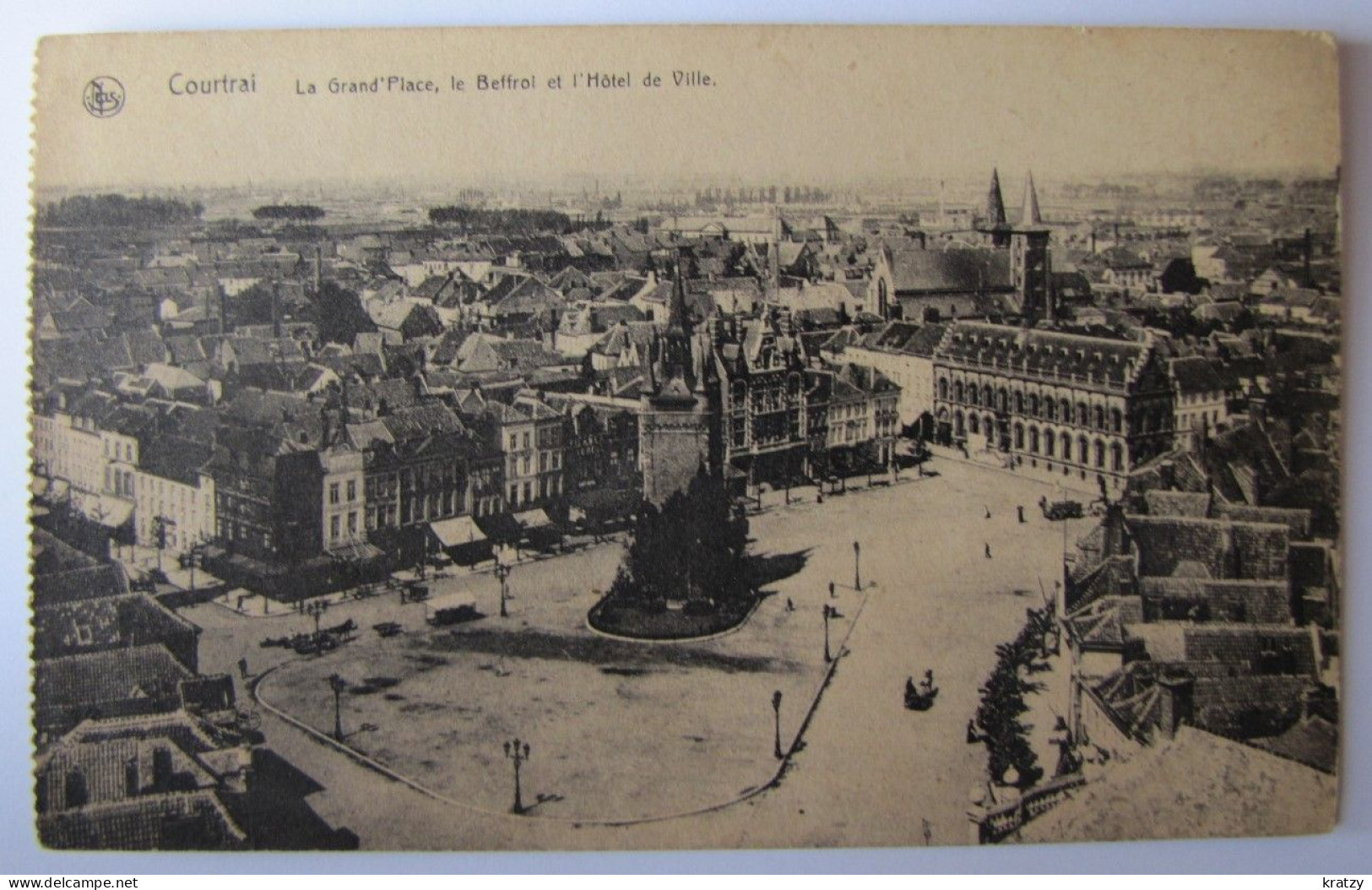 BELGIQUE - FLANDRE OCCIDENTALE - KORTRIJK (COURTRAI) - La Grand'Place, Le Beffroi Et L'Hôtel De Ville - Kortrijk