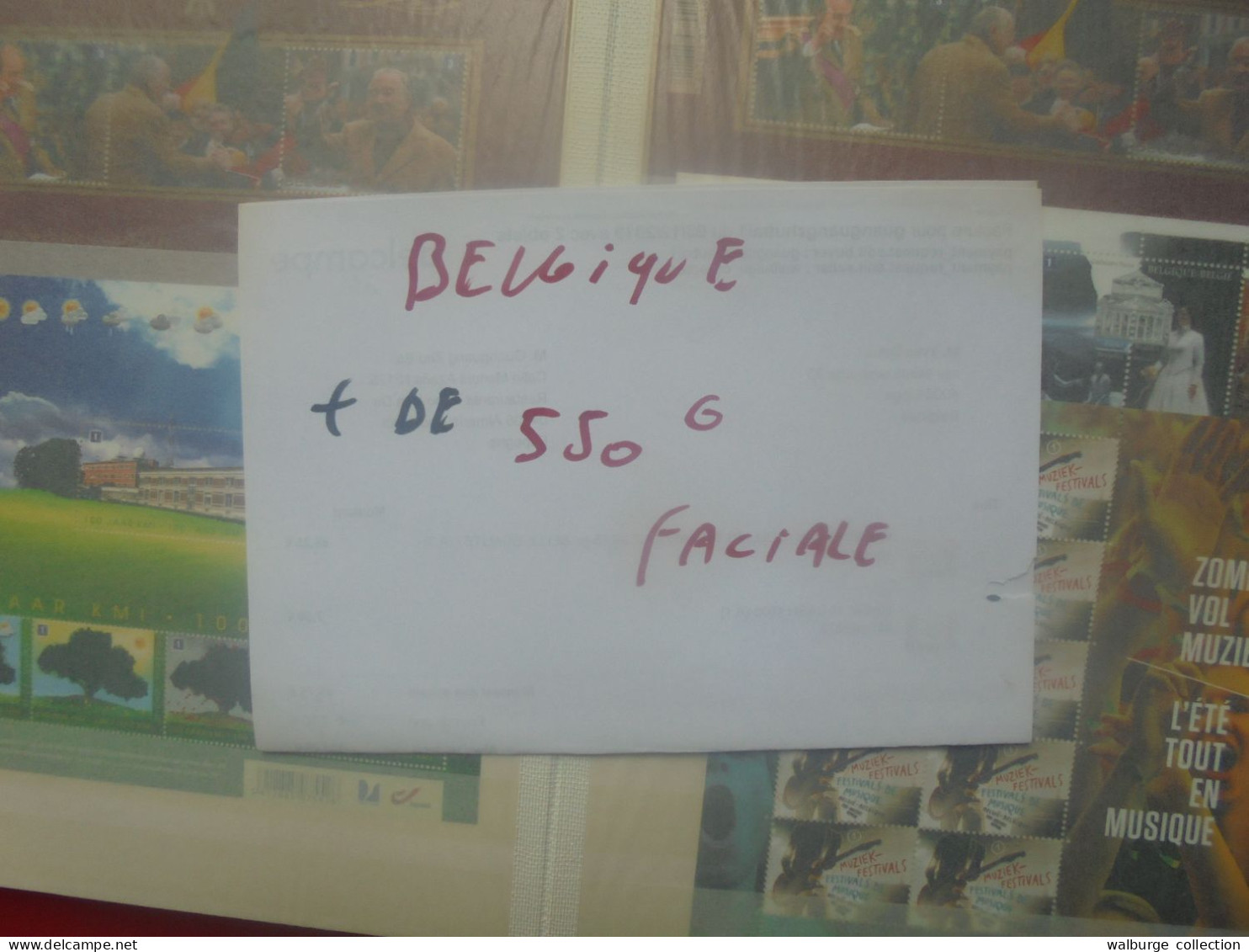 +++BELGIQUE +de 550 EURO DE FACIALE MODERNE POUR AFFRANCHISSEMENT En BLOCS+CARNETS+TIMBRES+++ (4365) 1 KILO 200 - Colecciones