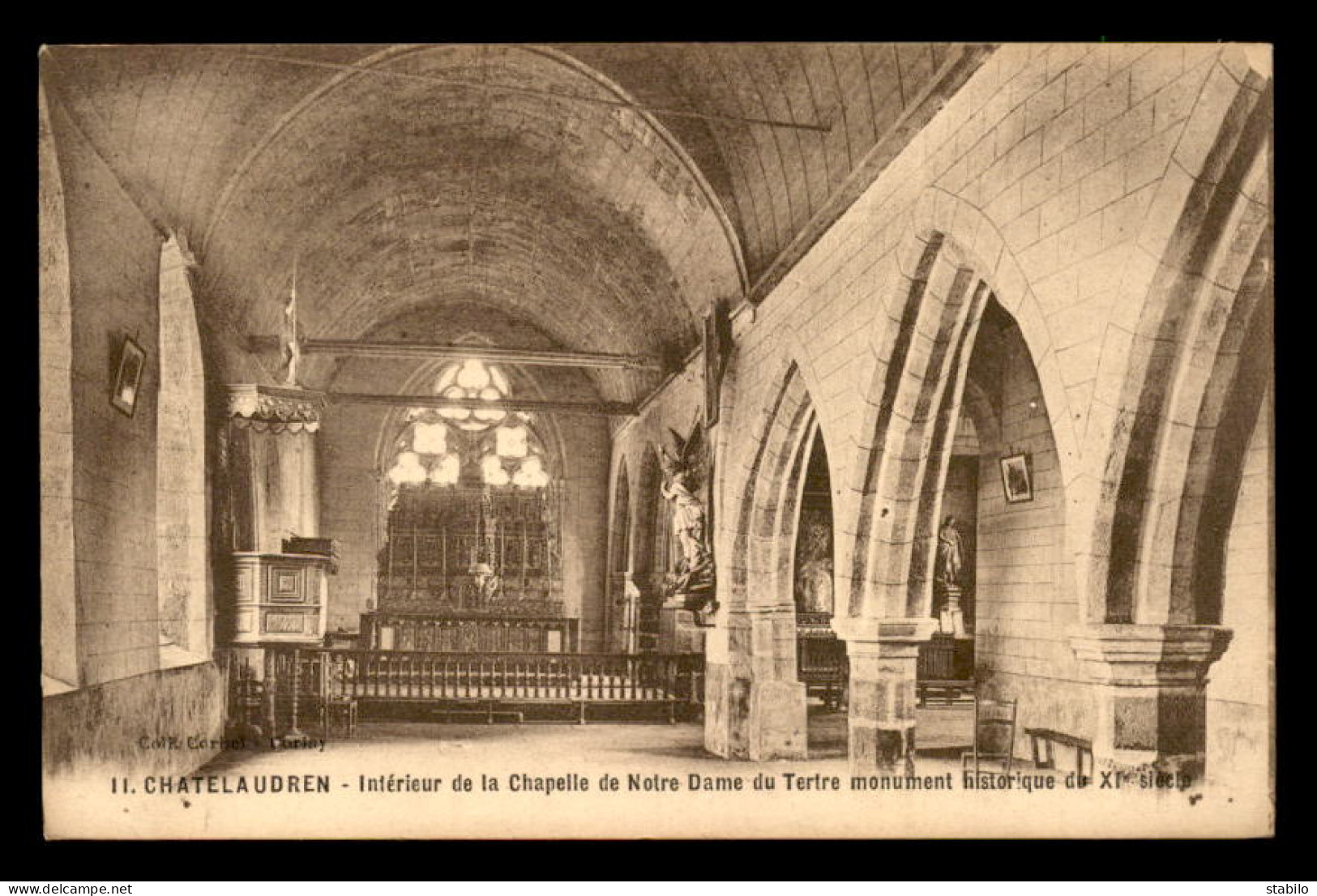 22 - CHATELAUDREN - INTERIEUR DE LA CHAPELLE DE N-D DU TERTRE - Châtelaudren