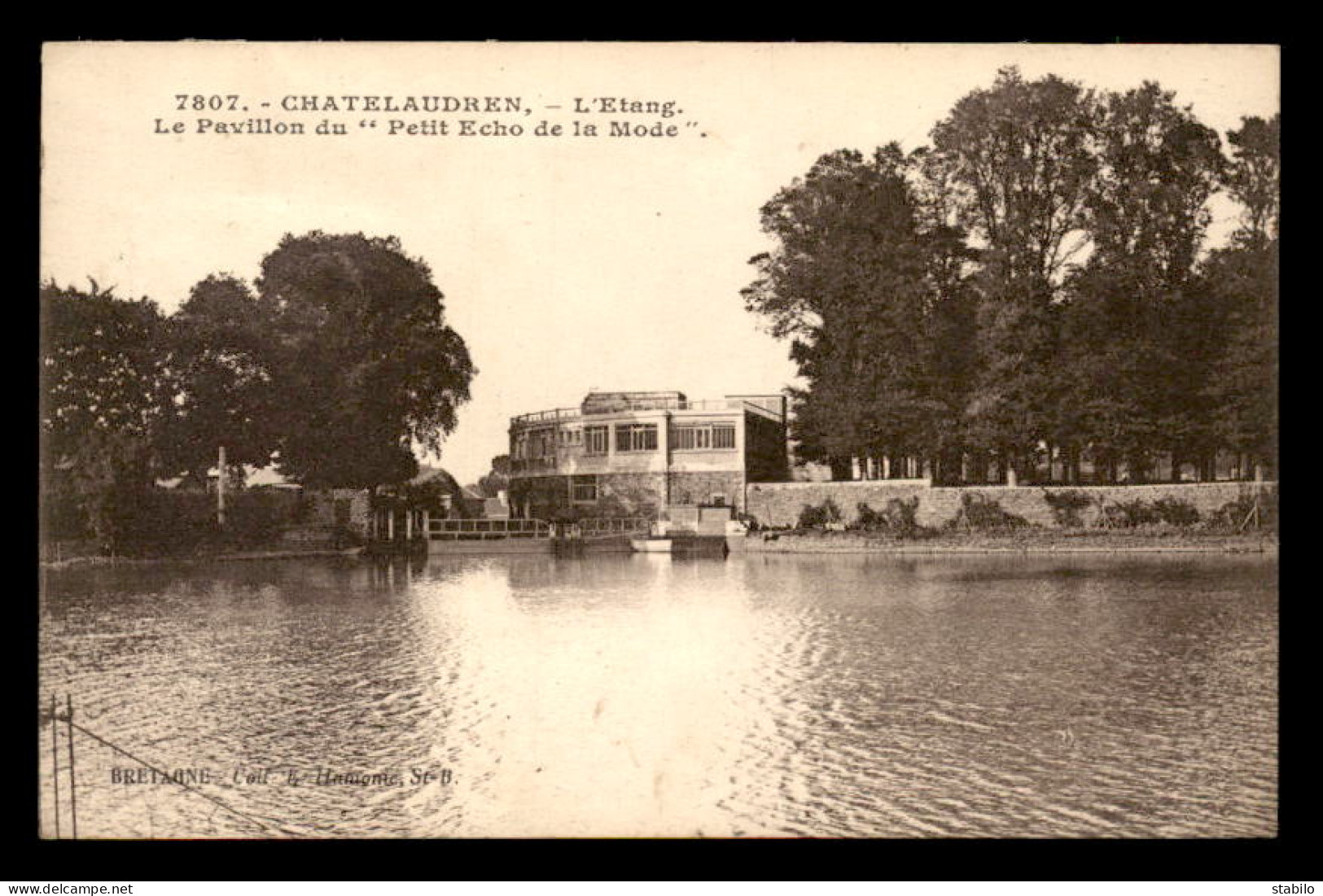 22 - CHATELAUDREN - L'ETANG - LE PAVILLON DU PETIT ECHO DE LA MODE - Châtelaudren