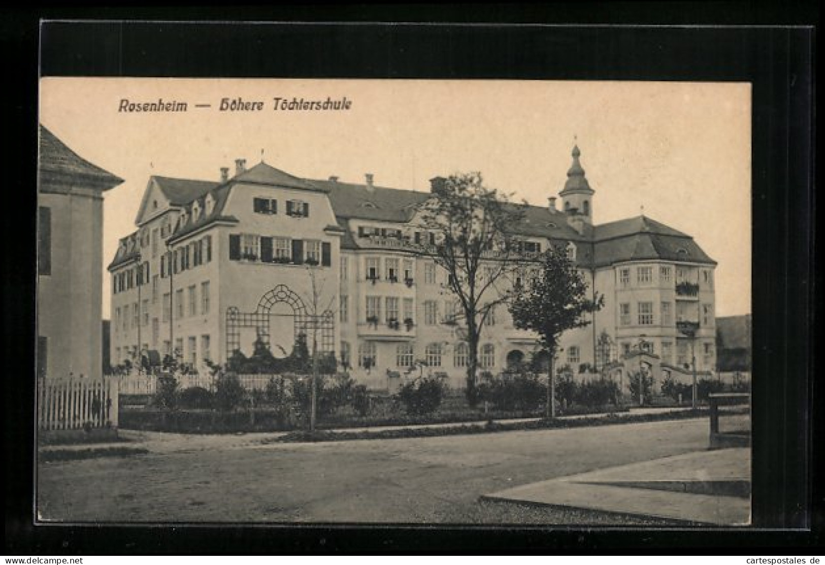 AK Rosenheim, Höhere Töchterschule Mit Strassenpartie  - Rosenheim