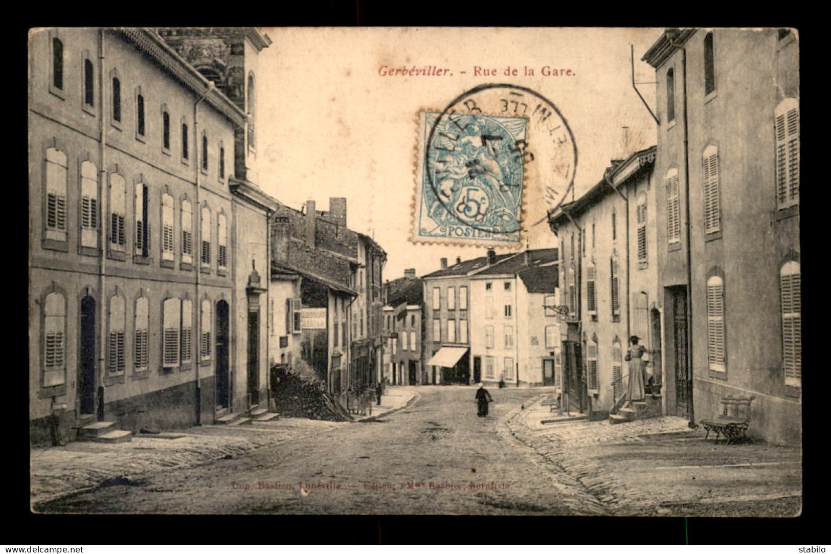 54 - GERBEVILLER - RUE DE LA GARE - Gerbeviller