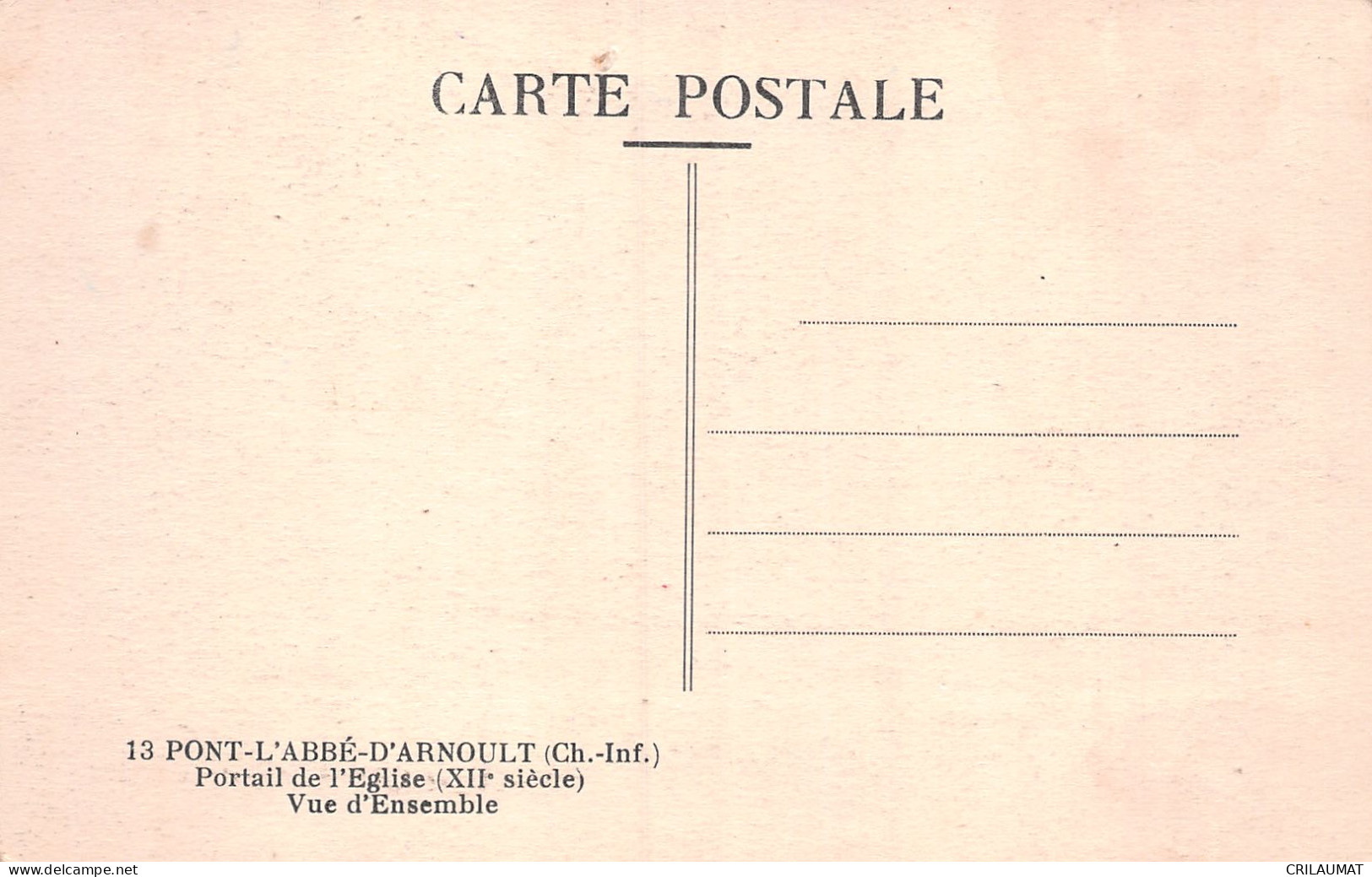 17-PONT L ABBE D ARNOULT-N°T2931-H/0205 - Pont-l'Abbé-d'Arnoult