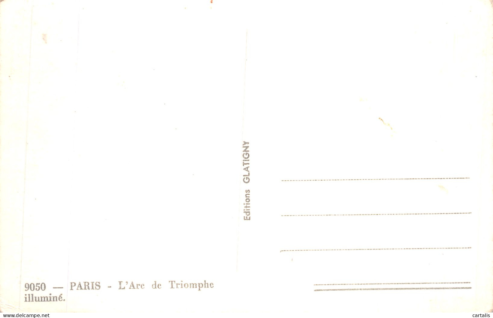 75-PARIS ARC DE TRIOMPHE-N°4486-G/0271 - Arc De Triomphe