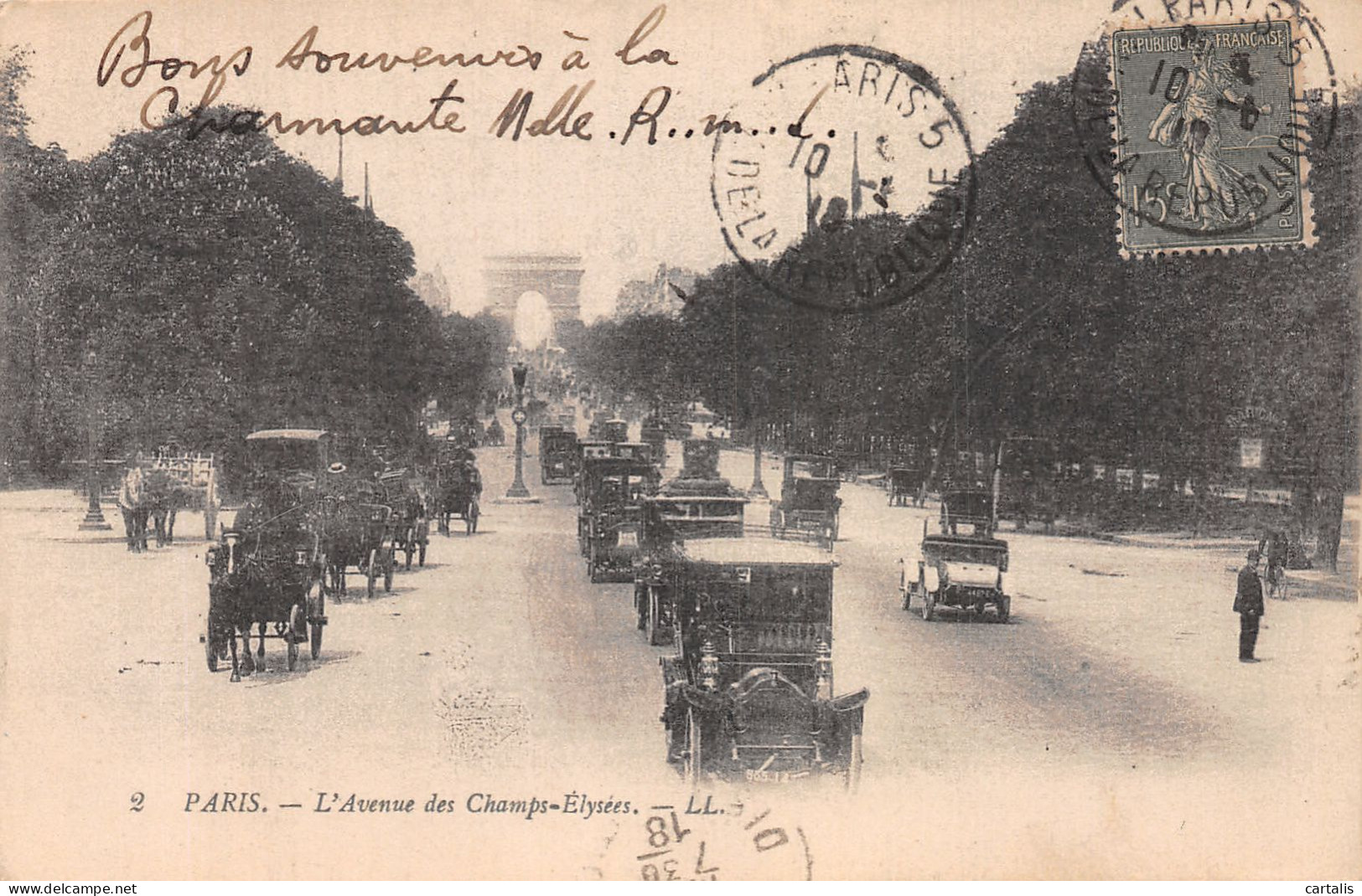 75-PARIS CHAMPS ELYSEES-N°4486-F/0255 - Champs-Elysées