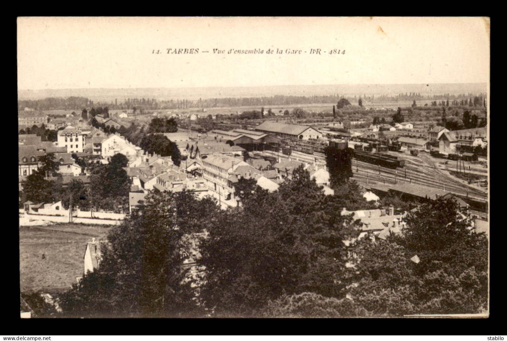 65 - TARBES - VUE D'ENSEMBLE DE LA GARE DE CHEMIN DE FER - Tarbes