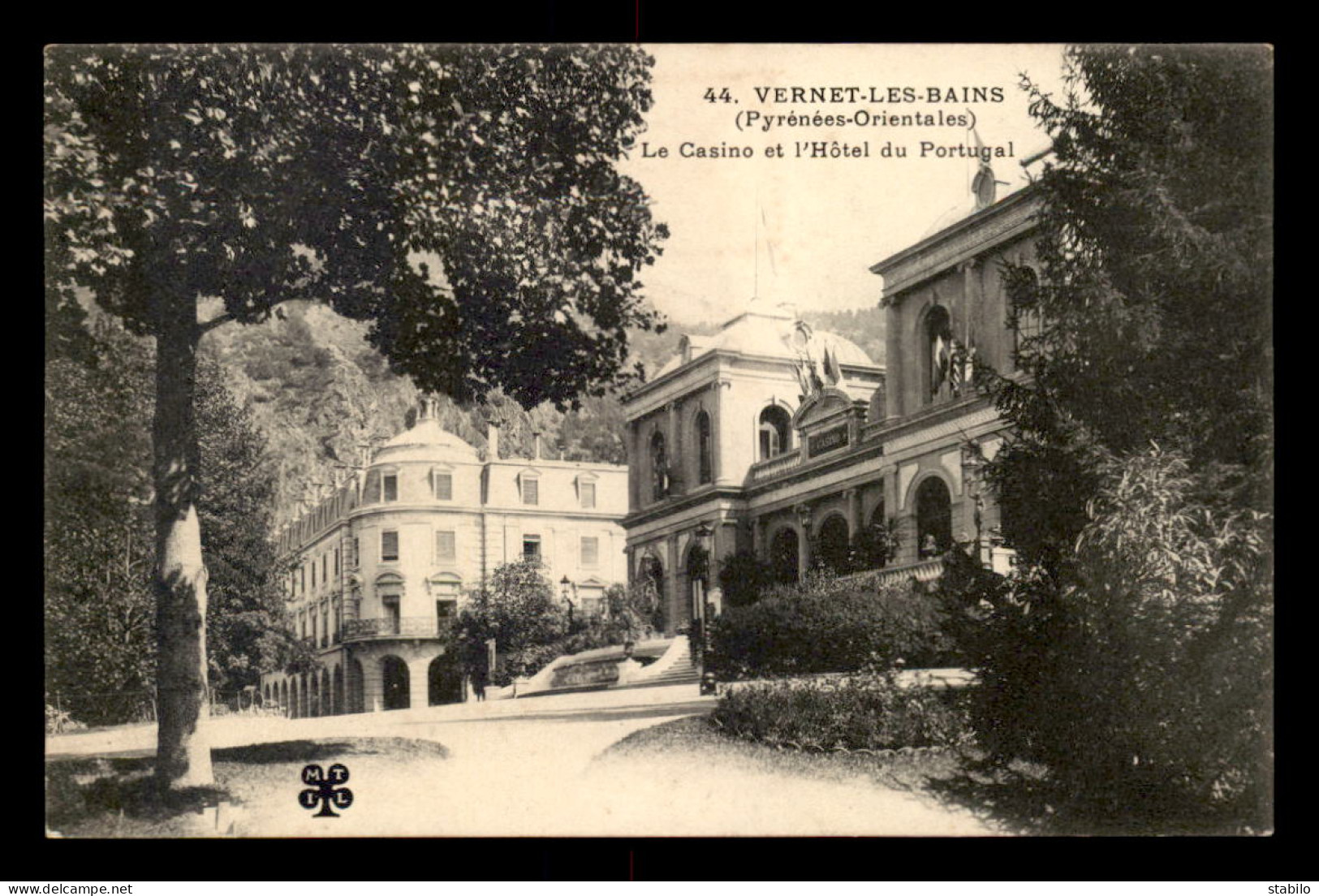 66 - VERNET-LES-BAINS - LE CASINO ET L'HOTEL DU PORTUGAL - Otros & Sin Clasificación