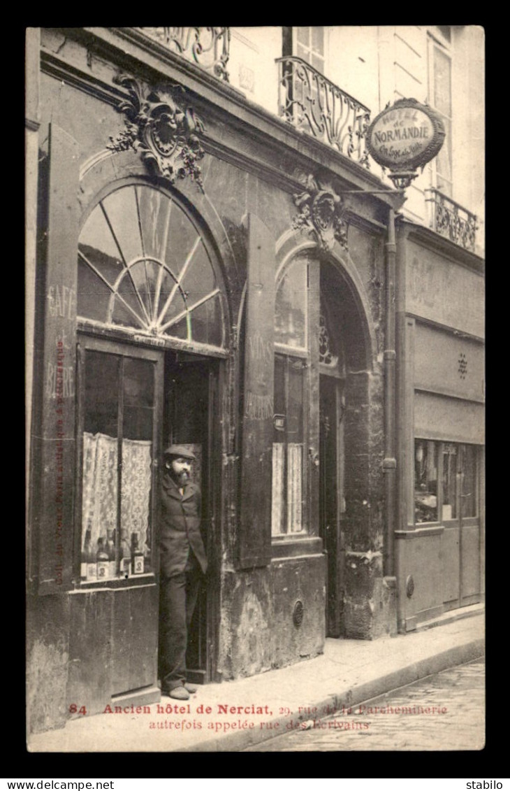 75 - PARIS 5EME - HOTEL DE NORMANDIE, ANCIEN HOTEL DE NERCIAT , 21 RUE DE LA PARCHEMINERIE - Arrondissement: 05