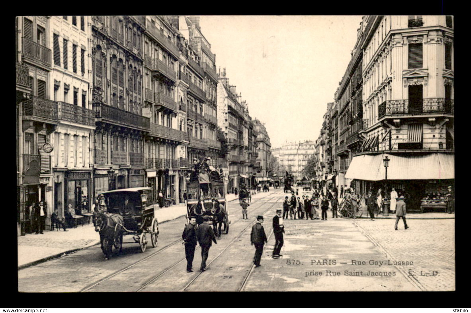 75 - PARIS 5EME - RUE GAY-LUSSAC PRISE RUE ST-JACQUES - EDITEUR E.L.D. - Arrondissement: 05