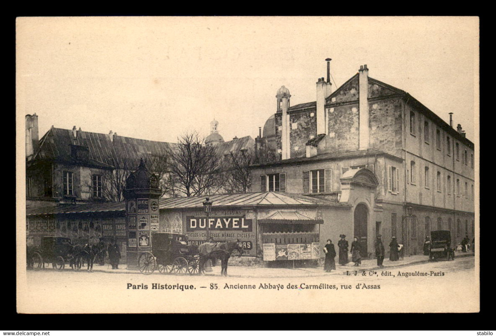 75 - PARIS 6EME - ANCIENNE ABBAYE DES CARMELITES, RUE D'ASSAS - PARIS HISTORIQUE N°85 - Paris (06)