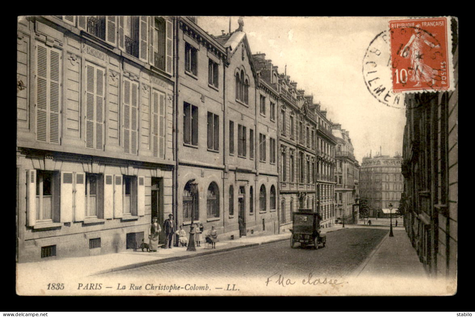 75 - PARIS 8EME - LA RUE CHRISTOPHE COLOMB - EDITEUR L.L. - Arrondissement: 08