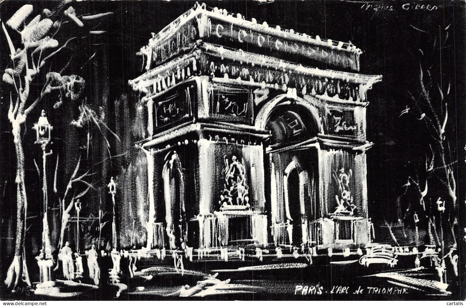 75-PARIS ARC DE TRIOMPHE-N°4488-G/0299 - Arc De Triomphe