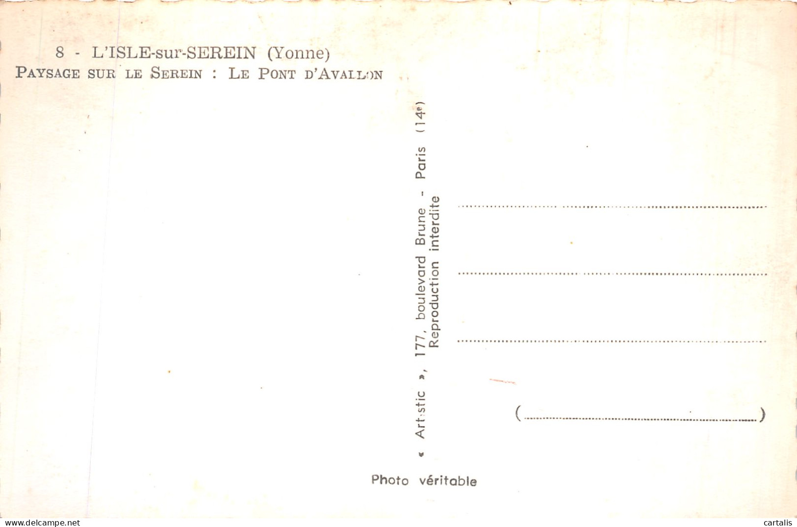 89-L ISLE SUR SEREIN-N°4488-G/0021 - L'Isle Sur Serein