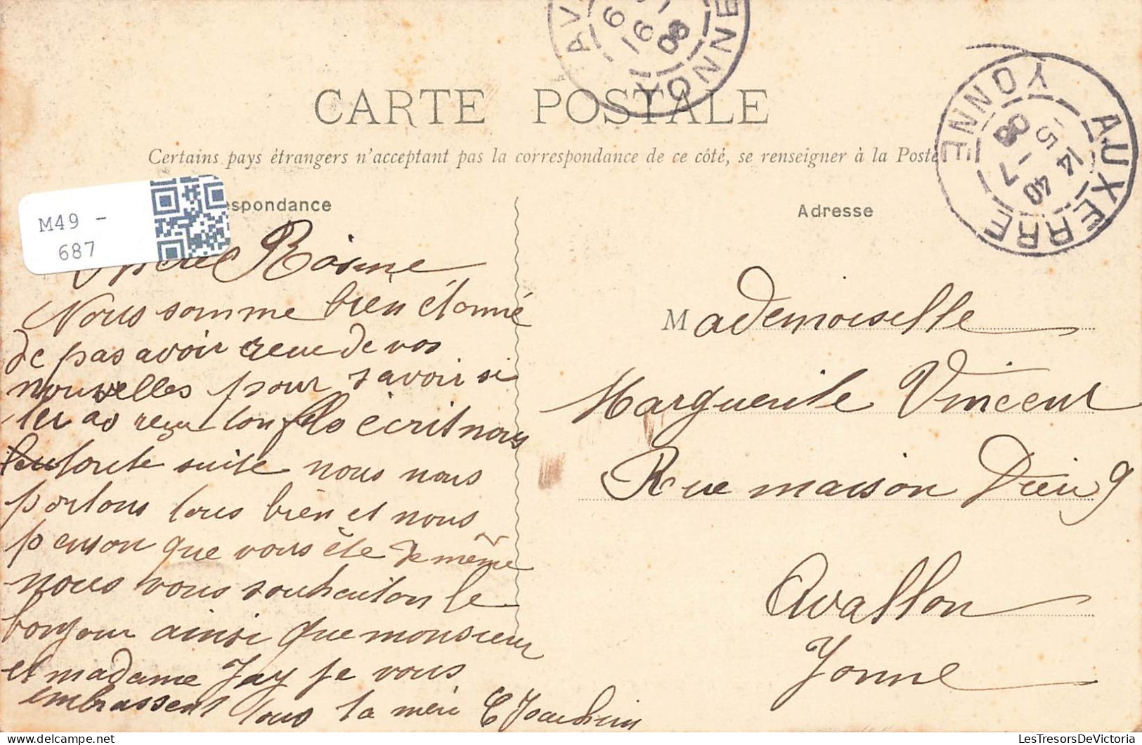 FRANCE - Auxerre - La Passerelle à L'arbre Sec - Carte Postale Ancienne - Auxerre