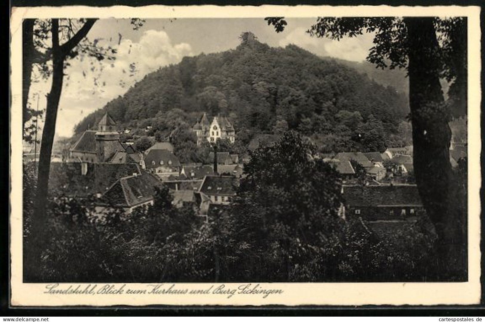 AK Landstuhl, Blick Zum Kurhaus U. Burg Sickingen  - Landstuhl