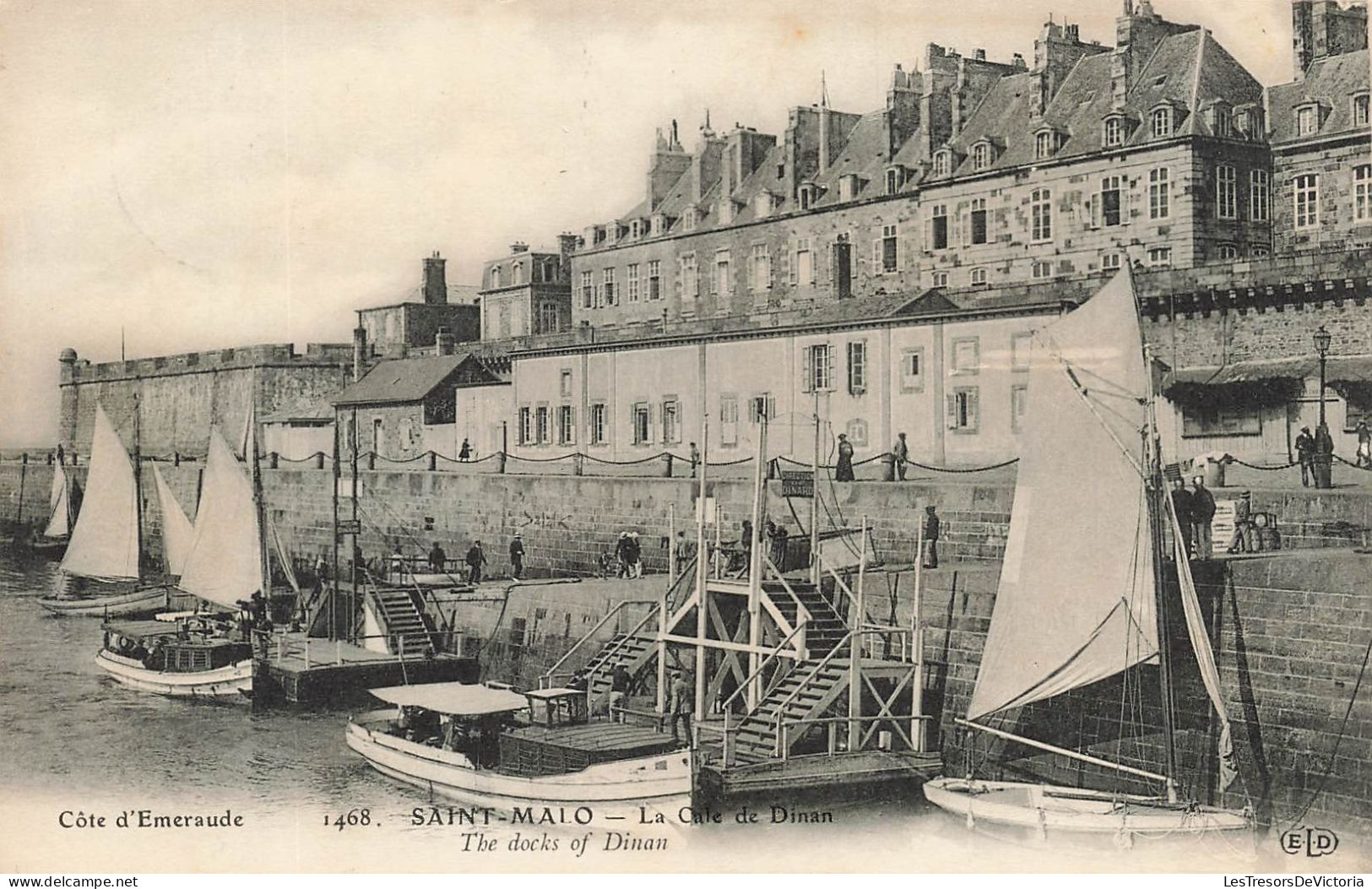 FRANCE - Saint Malo - La Cale De Dinan - Animé - Carte Postale Ancienne - Saint Malo