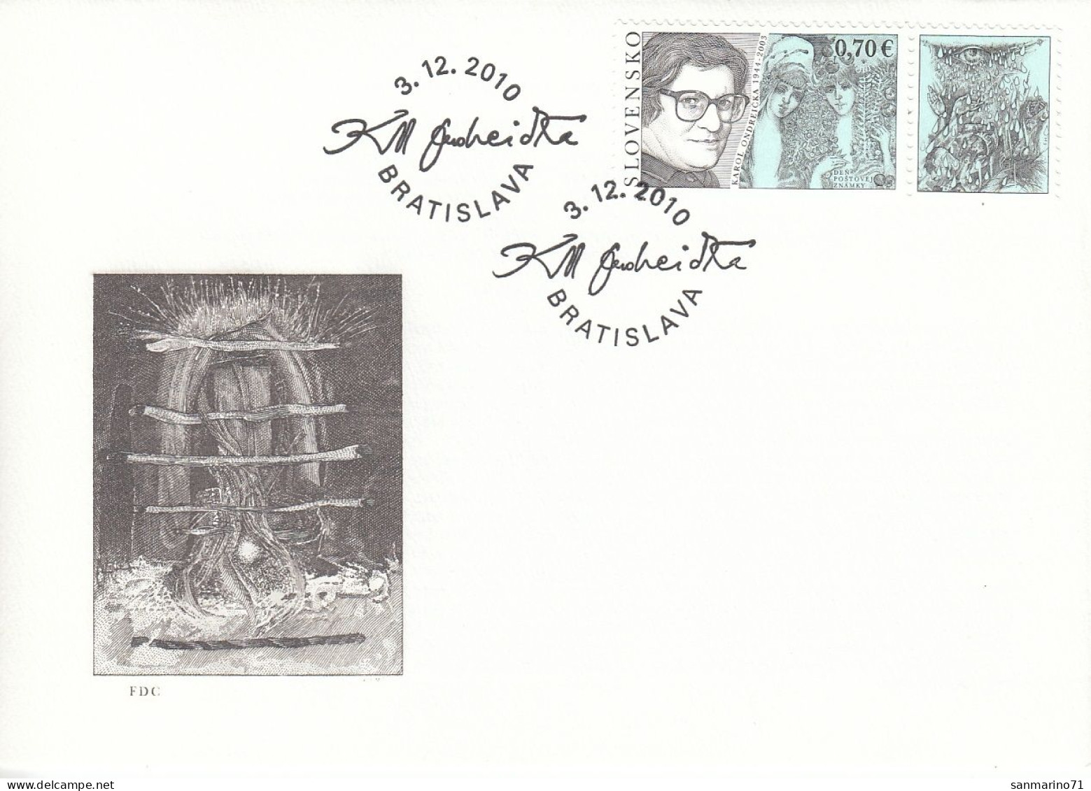 FDC SLOVAKIA 651 - FDC