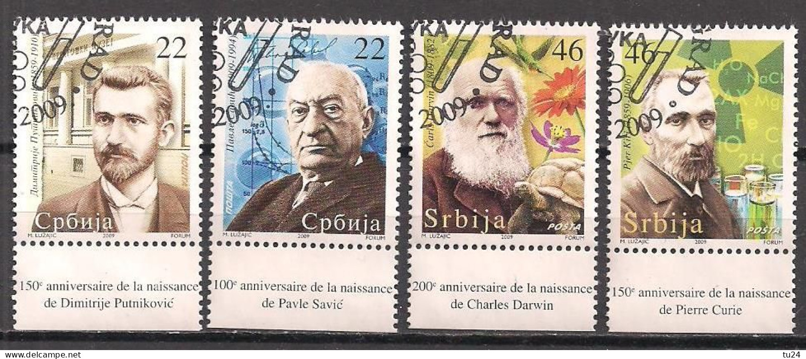 Serbien  (2009)  Mi.Nr.  316 - 319  Gest. / Used  (12hg12) - Serbia