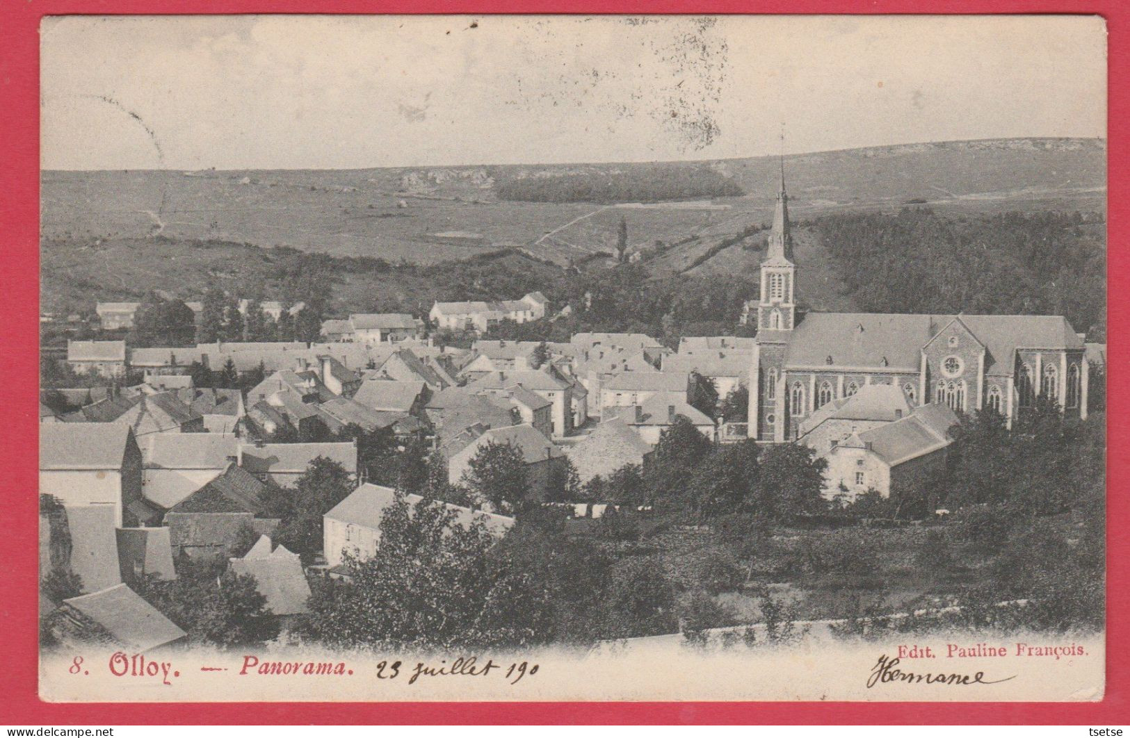 Olloy ... Joli Panorama Du Village - 1908 ( Voir Verso ) - Viroinval