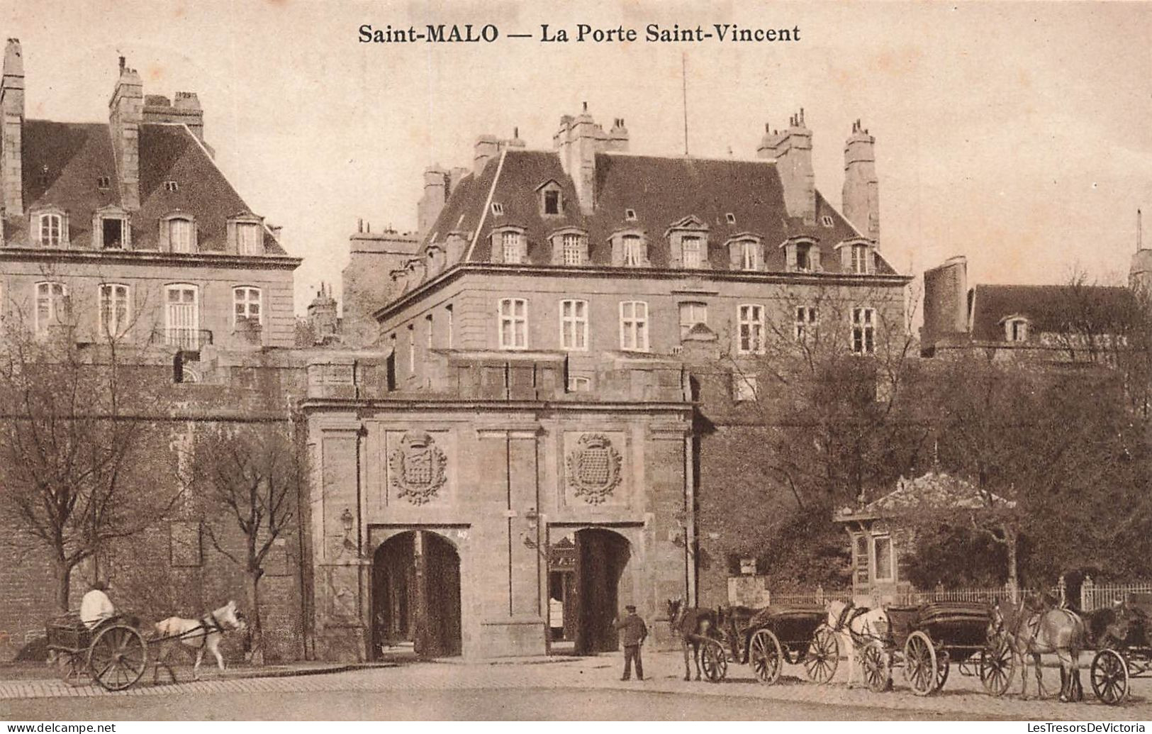 FRANCE - Saint Malo - La Porte Saint Vincent - Animé - Carte Postale Ancienne - Saint Malo