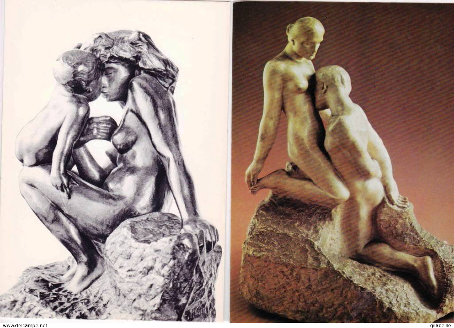 Sculpture - Auguste Rodin - Lot 6 Cartes - Sculptures