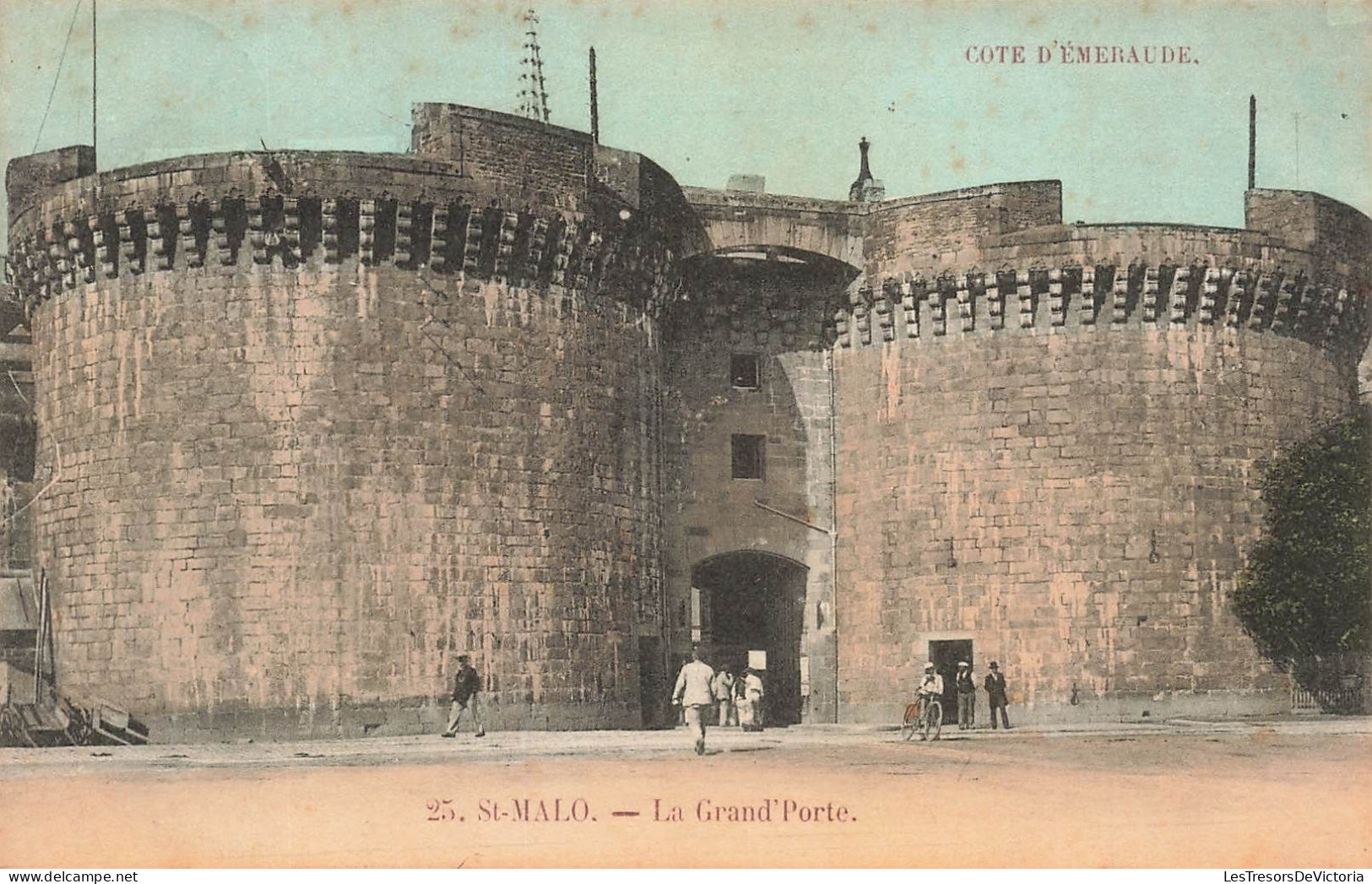 FRANCE - Saint Malo - Vue Générale De La Grand'Porte - Colorisé - Animé - Carte Postale Ancienne - Saint Malo