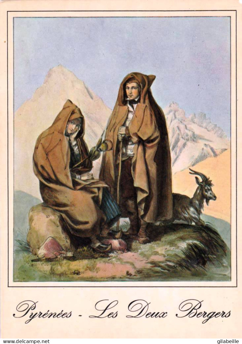 Illustrateur - Pyrénées - Les Deux Bergers - Patres Au Village De Gripo - Zeitgenössisch (ab 1950)