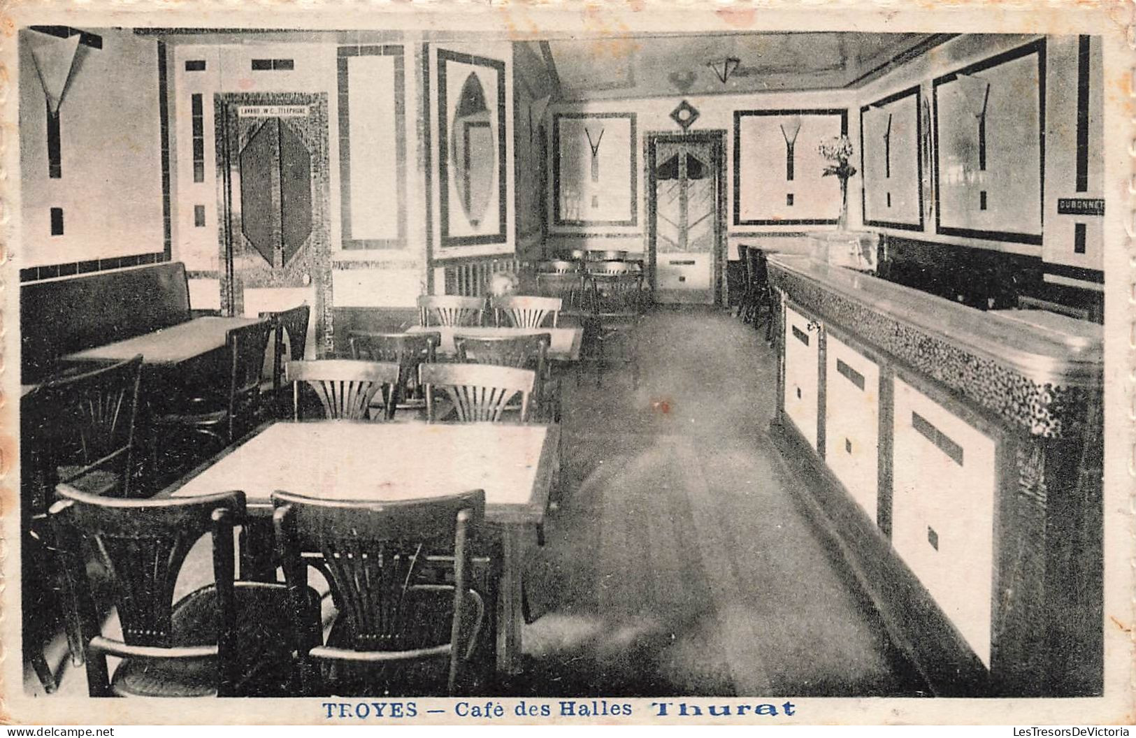 FRANCE - Troyes - Café Des Halles - Thuart - Carte Postale Ancienne - Troyes