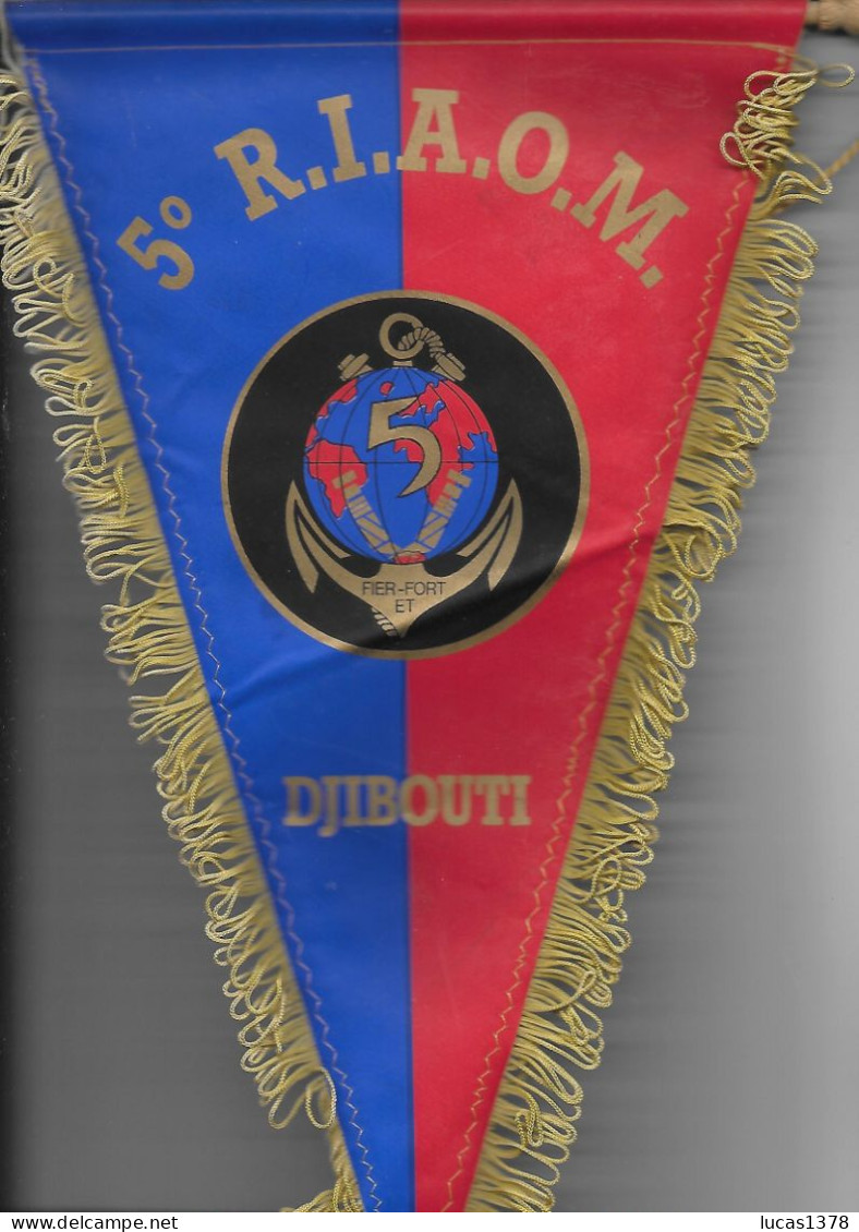 FRANCE - Fanion 5ème R.I.A.O.M. DJIBOUTI - Esercito