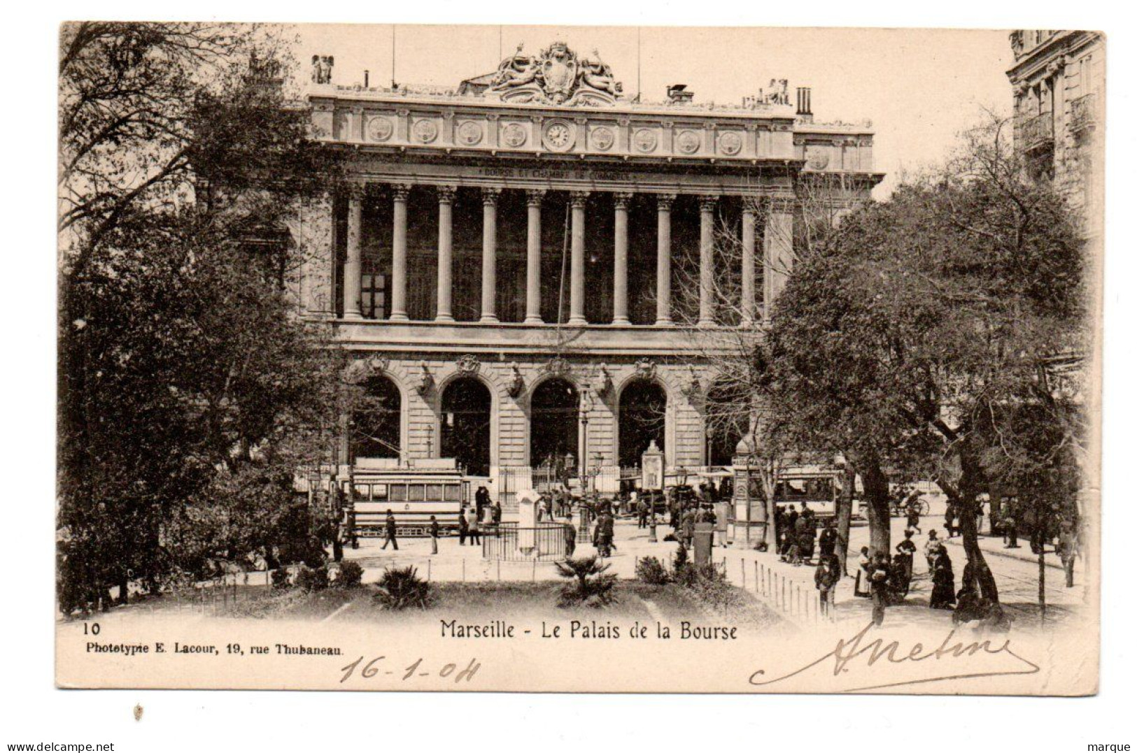 Cpa  N° 10 MARSEILLE Le Palais De La Bourse - Monumenti