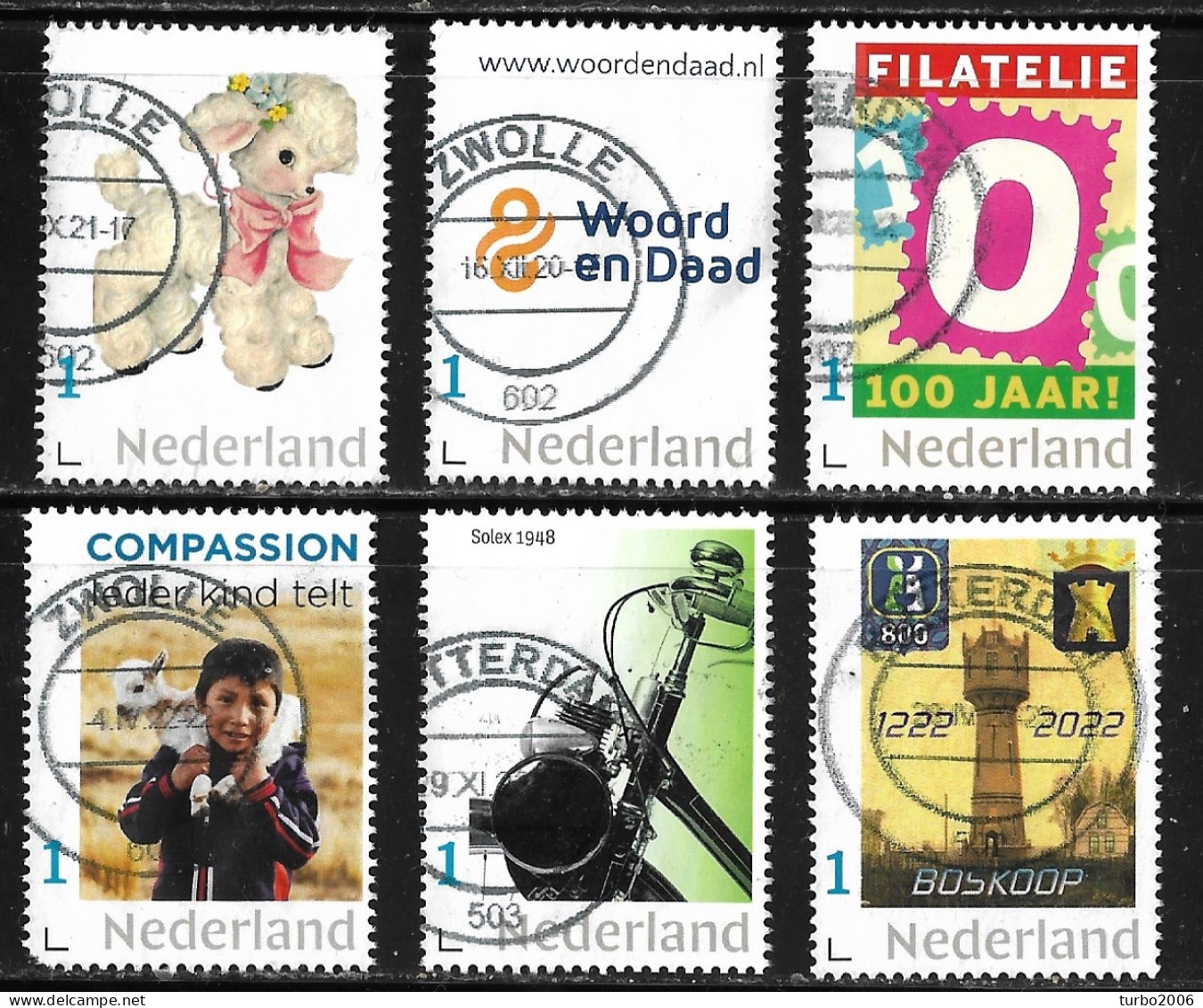 2018-2022 Persoonlijke Zegel 6 Verschillende Als NVPH 3642 - Timbres Personnalisés