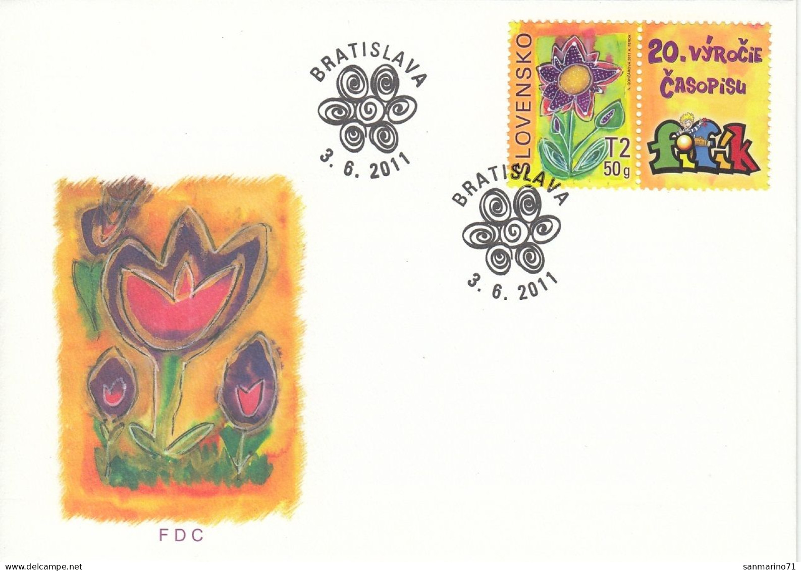 FDC SLOVAKIA 662 - FDC