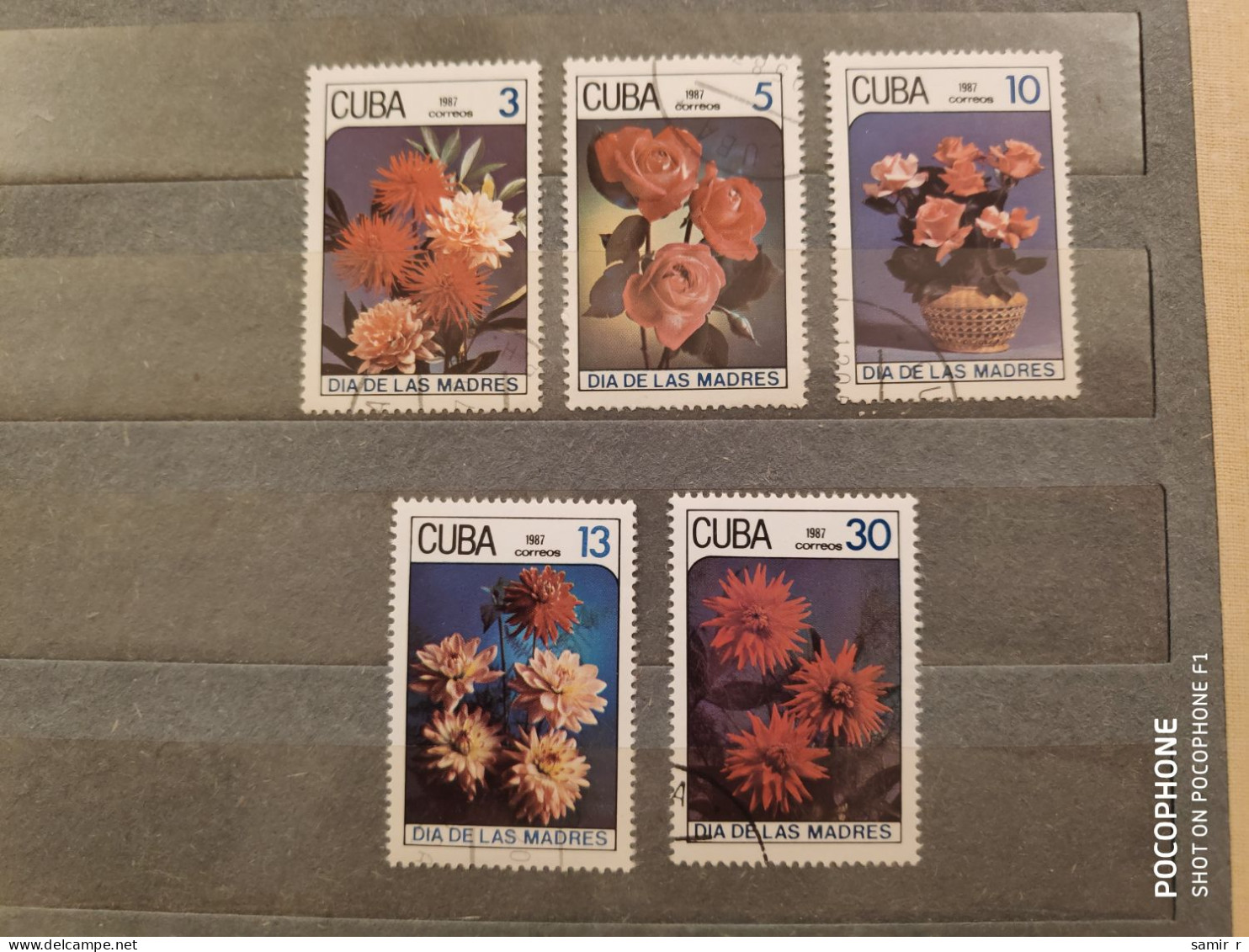 1987	Cuba	Flowers (F86) - Oblitérés