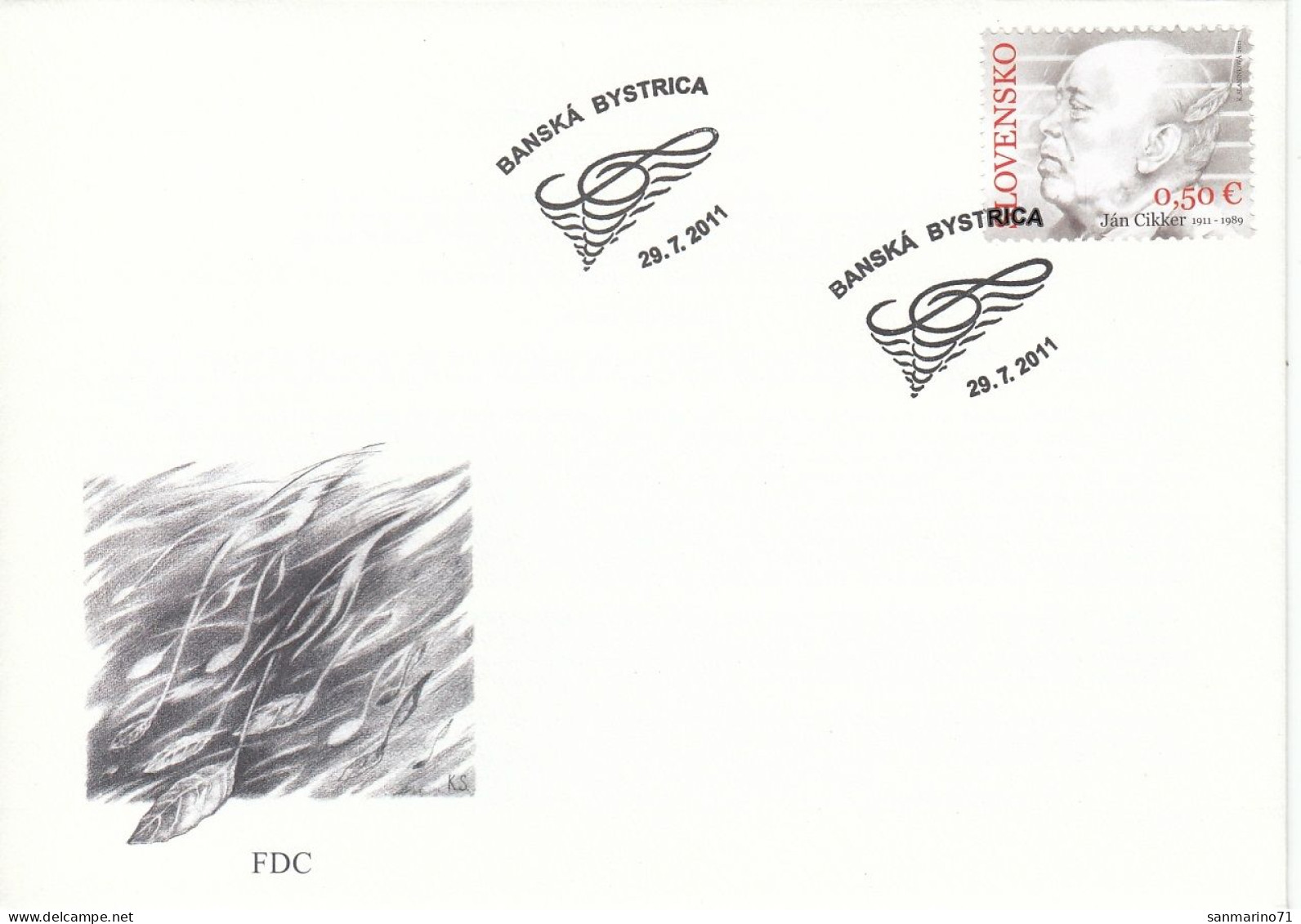 FDC SLOVAKIA 666 - FDC